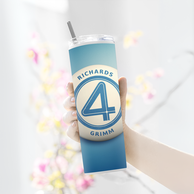 "FANTASTIC FOUR" Tumbler with Metal Straw