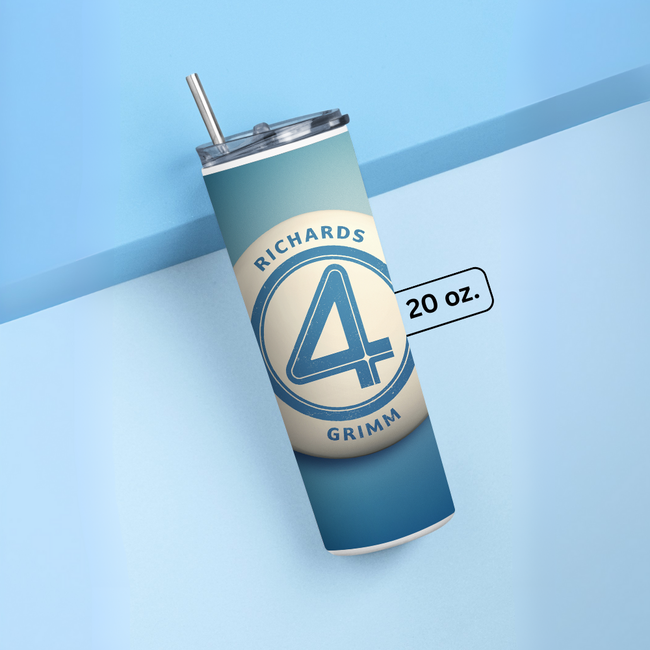 "FANTASTIC FOUR" Tumbler with Metal Straw