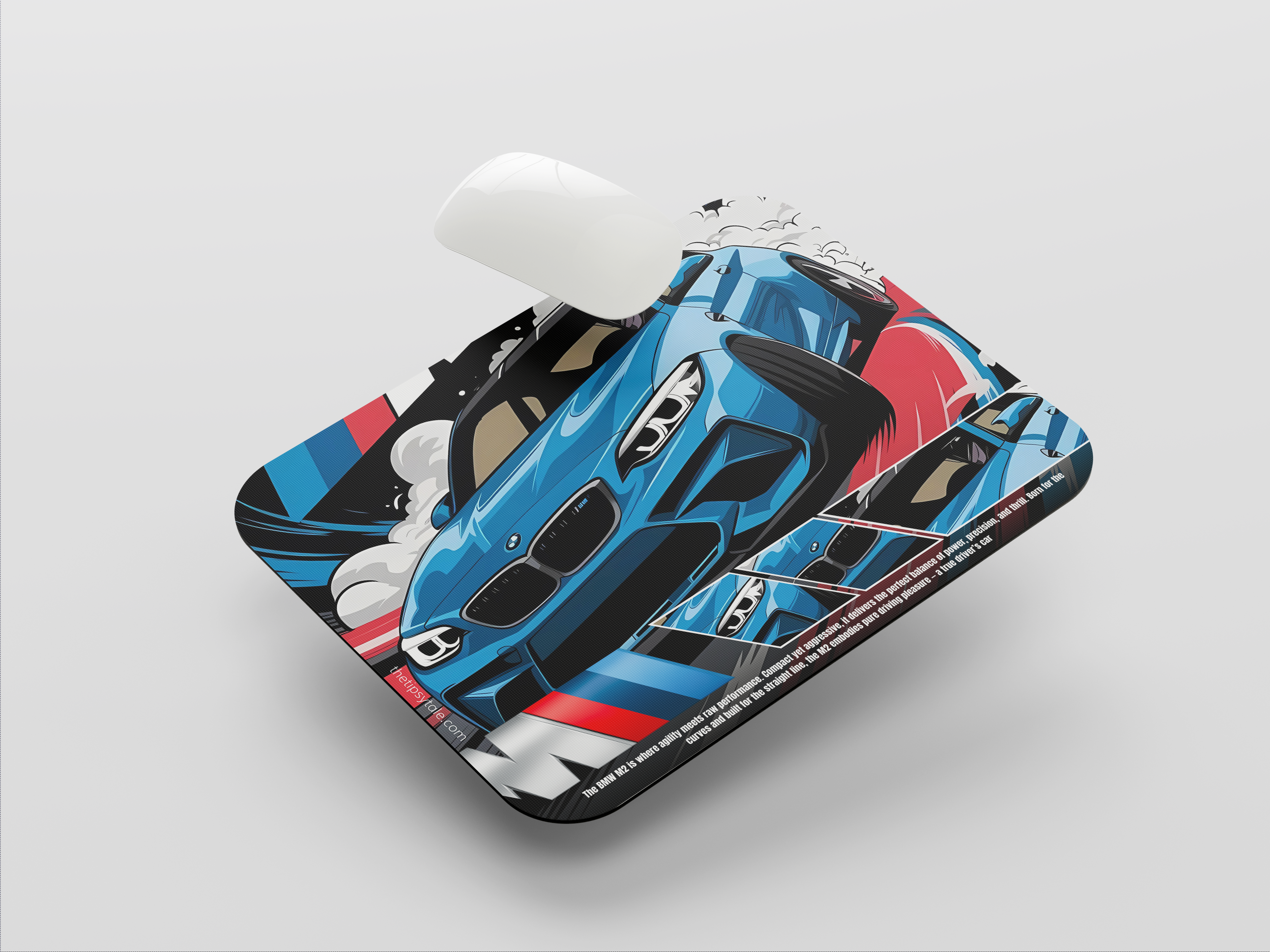 "BMW M2 - A TRUE DRIVER'S CAR" Mousepad Enhance Your Workspace with Style