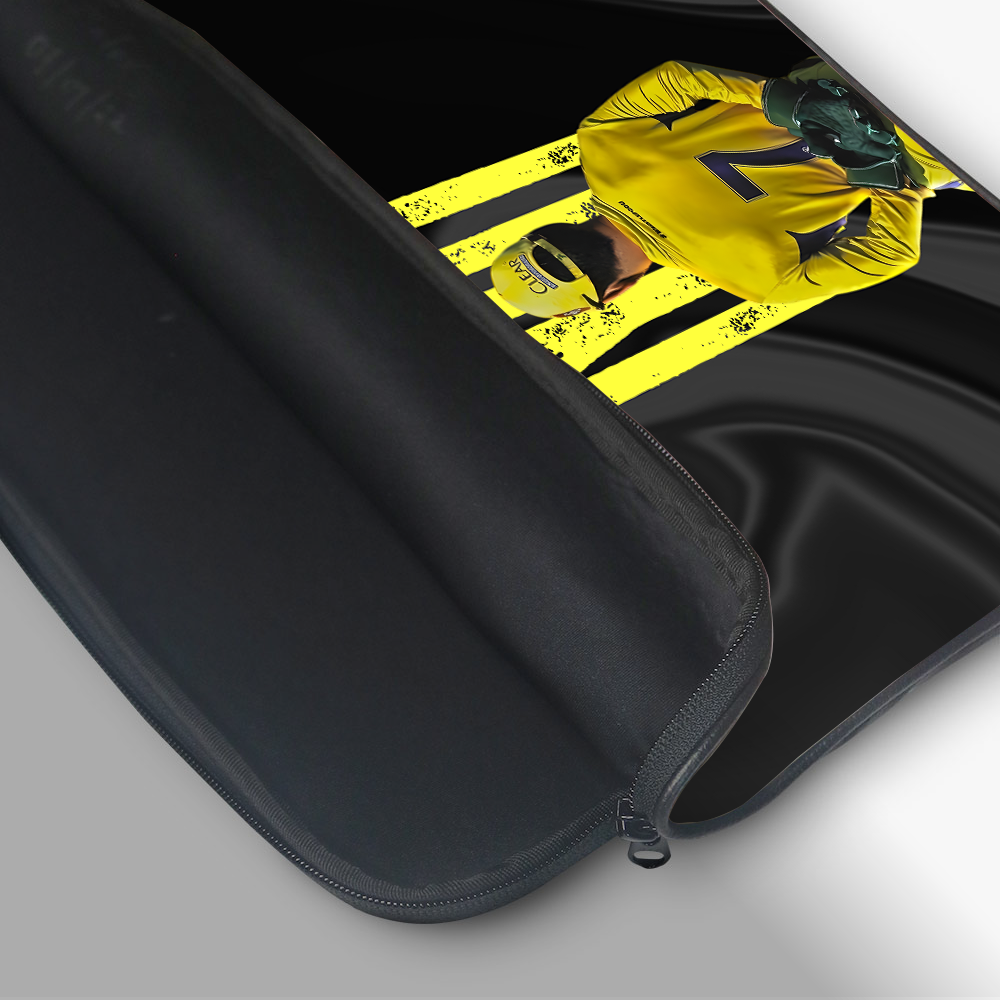 "DHONI 7 - CRICKET FANBASE" -Laptop Sleeves:Bold Modern Design for Every Size