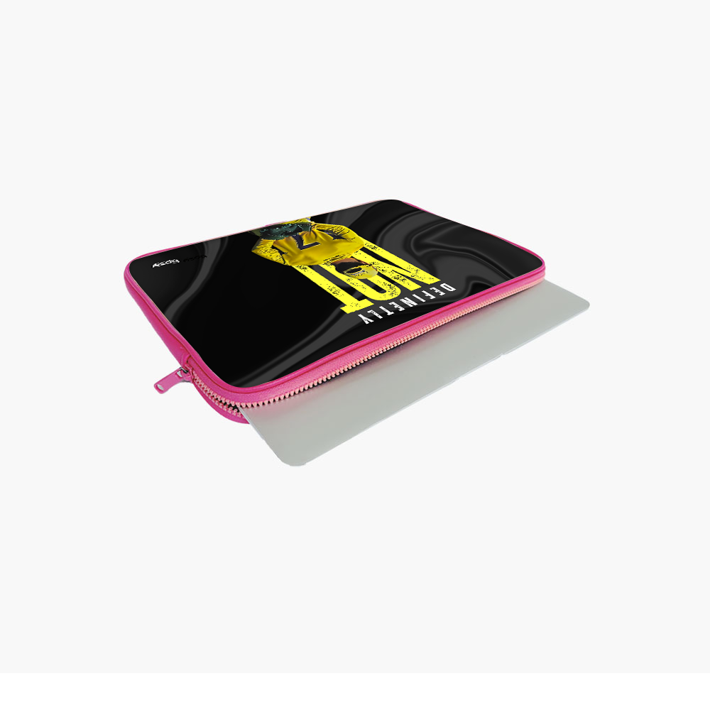 "DHONI 7 - CRICKET FANBASE" -Laptop Sleeves:Bold Modern Design for Every Size