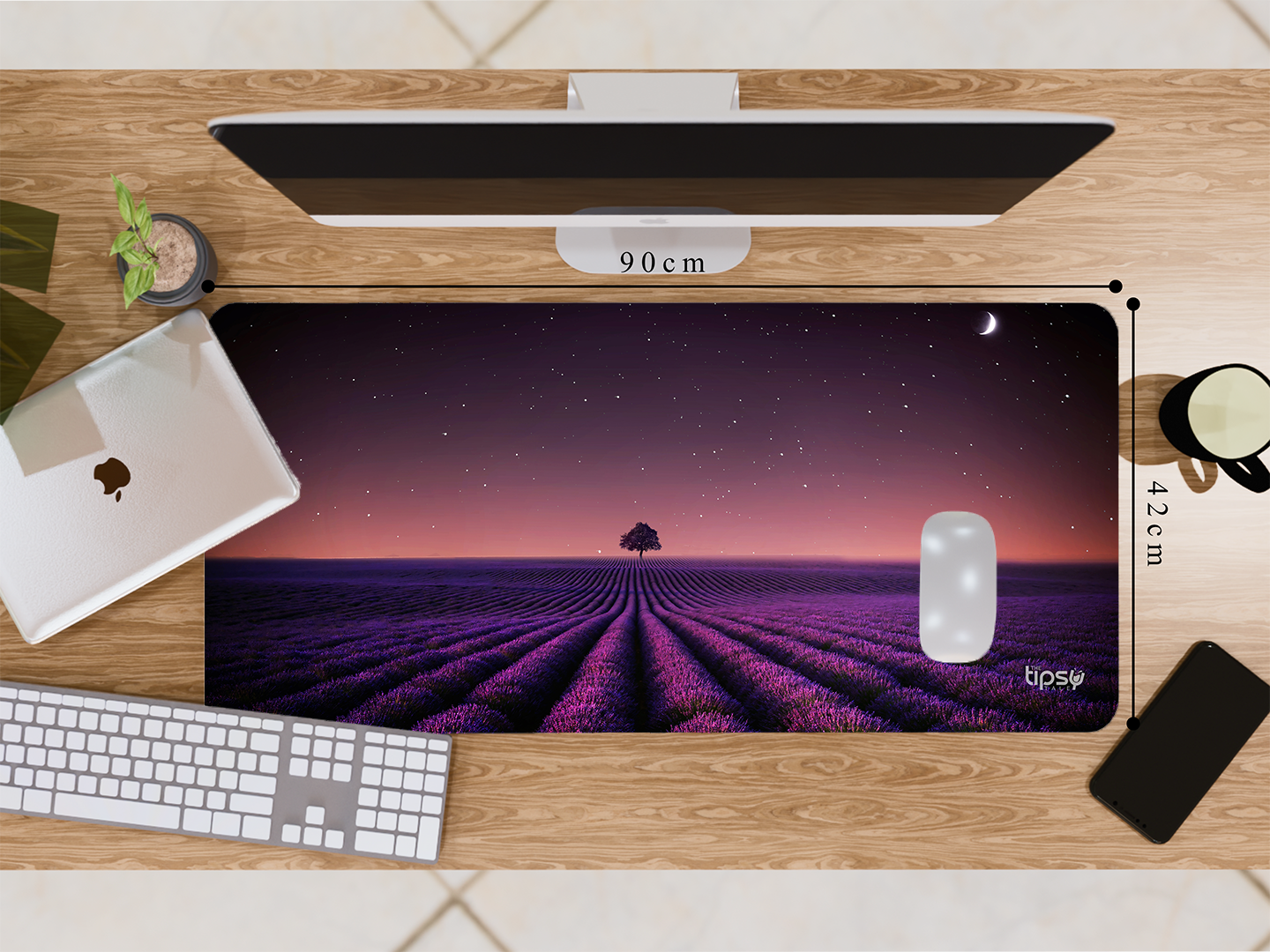 "In the Nights, Between the Stars" Gaming Mousepad Elevate Your Gaming Experience