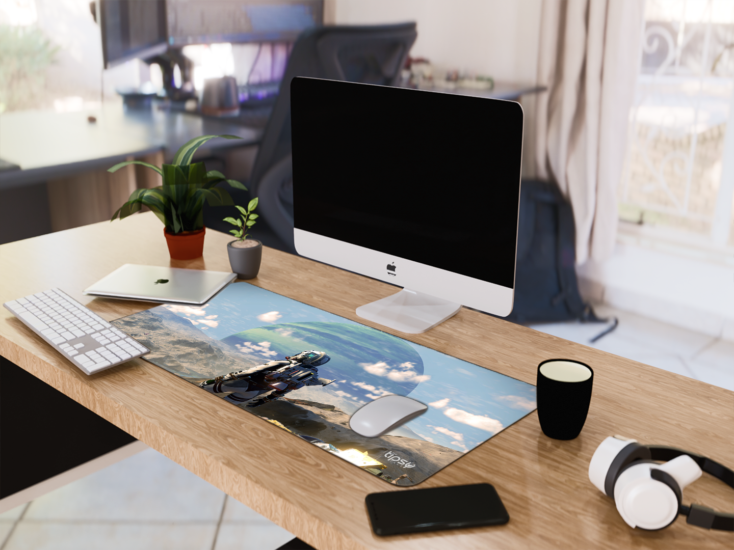"In a New Planet: Space Edition" Gaming Mousepad Elevate Your Gaming Experience