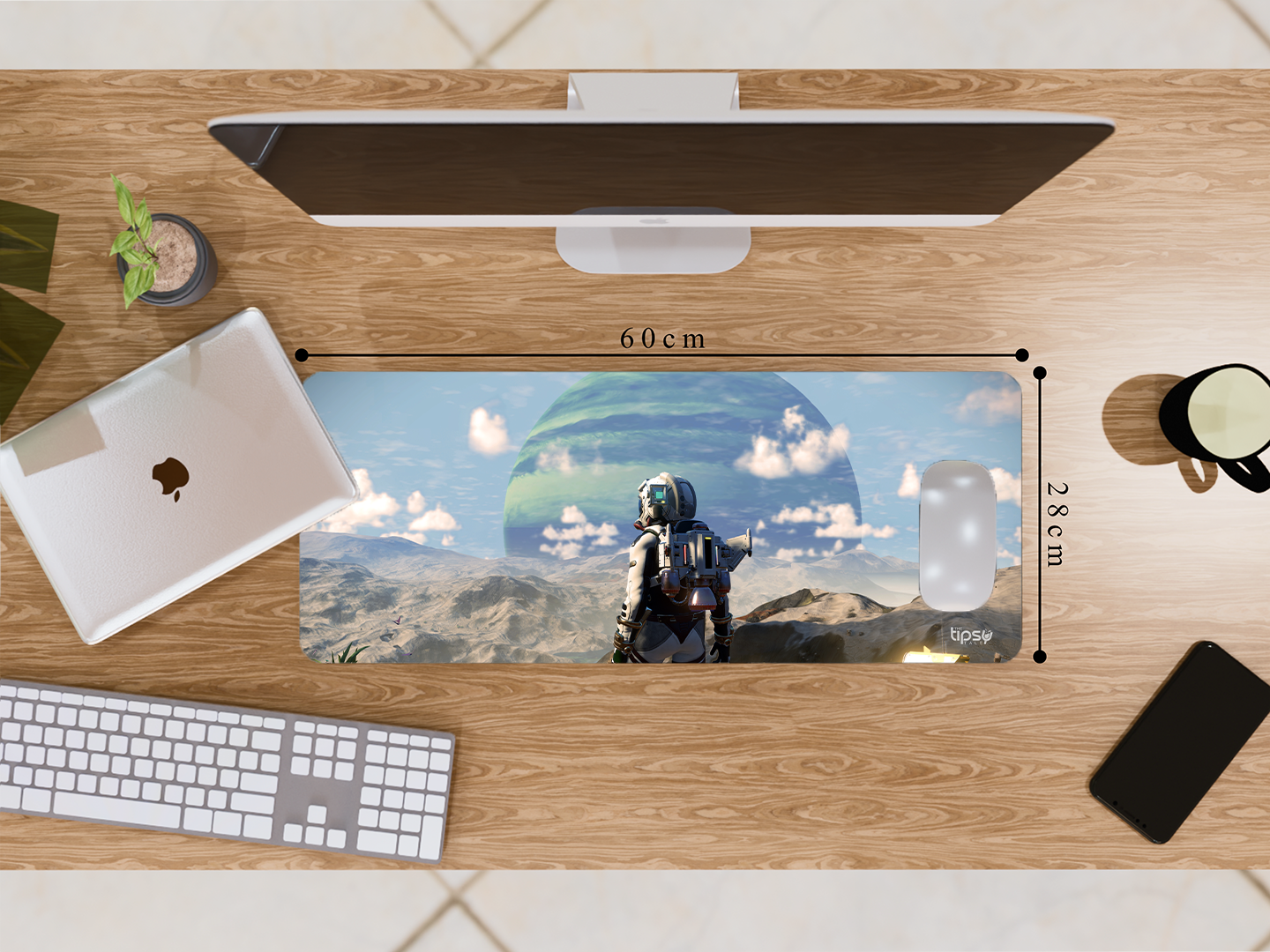 "In a New Planet: Space Edition" Gaming Mousepad Elevate Your Gaming Experience