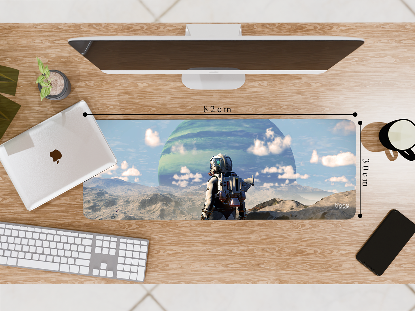 "In a New Planet: Space Edition" Gaming Mousepad Elevate Your Gaming Experience