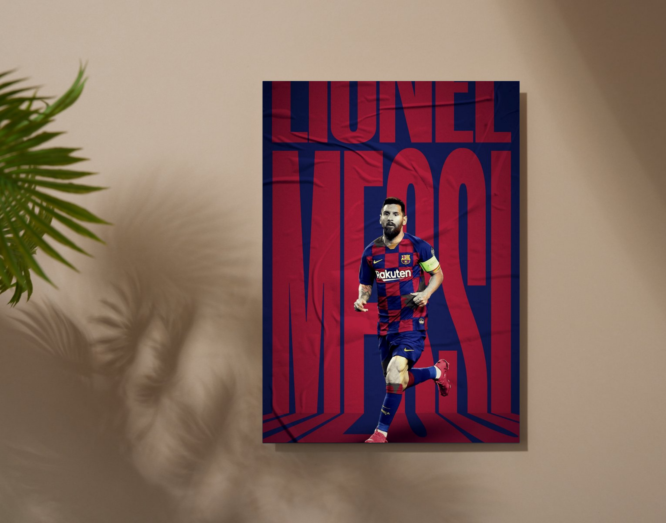 "LIONEL MESSI: THE LEGEND"- Shiny & Sturdy Metallic Poster Art That Pops & Sticks