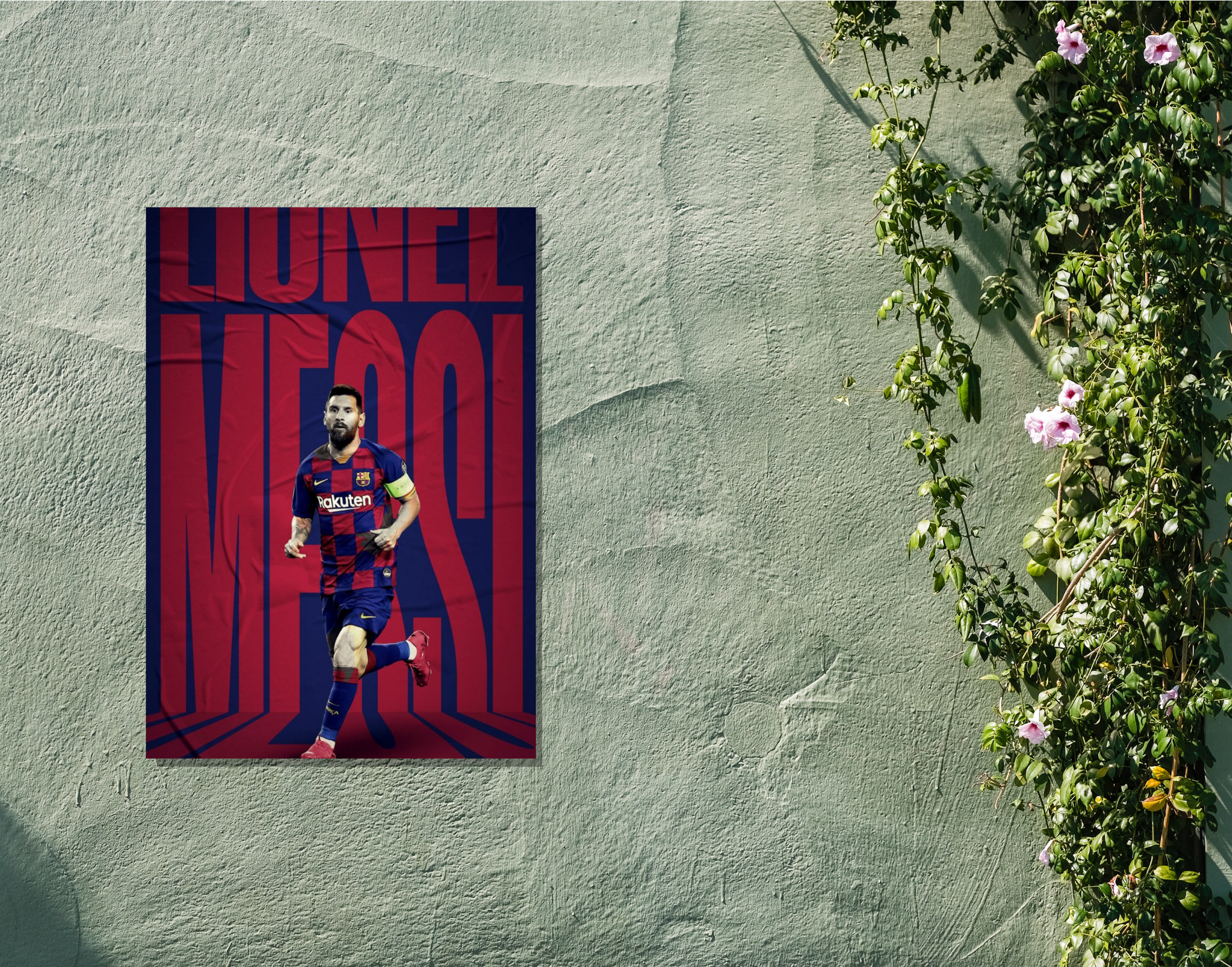 "LIONEL MESSI: THE LEGEND"- Shiny & Sturdy Metallic Poster Art That Pops & Sticks