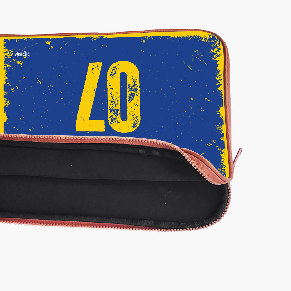 "COOLEST CAPTAIN EVER - DHONI - CRICKET FANBASE" -Laptop Sleeves:Bold Modern Design for Every Size