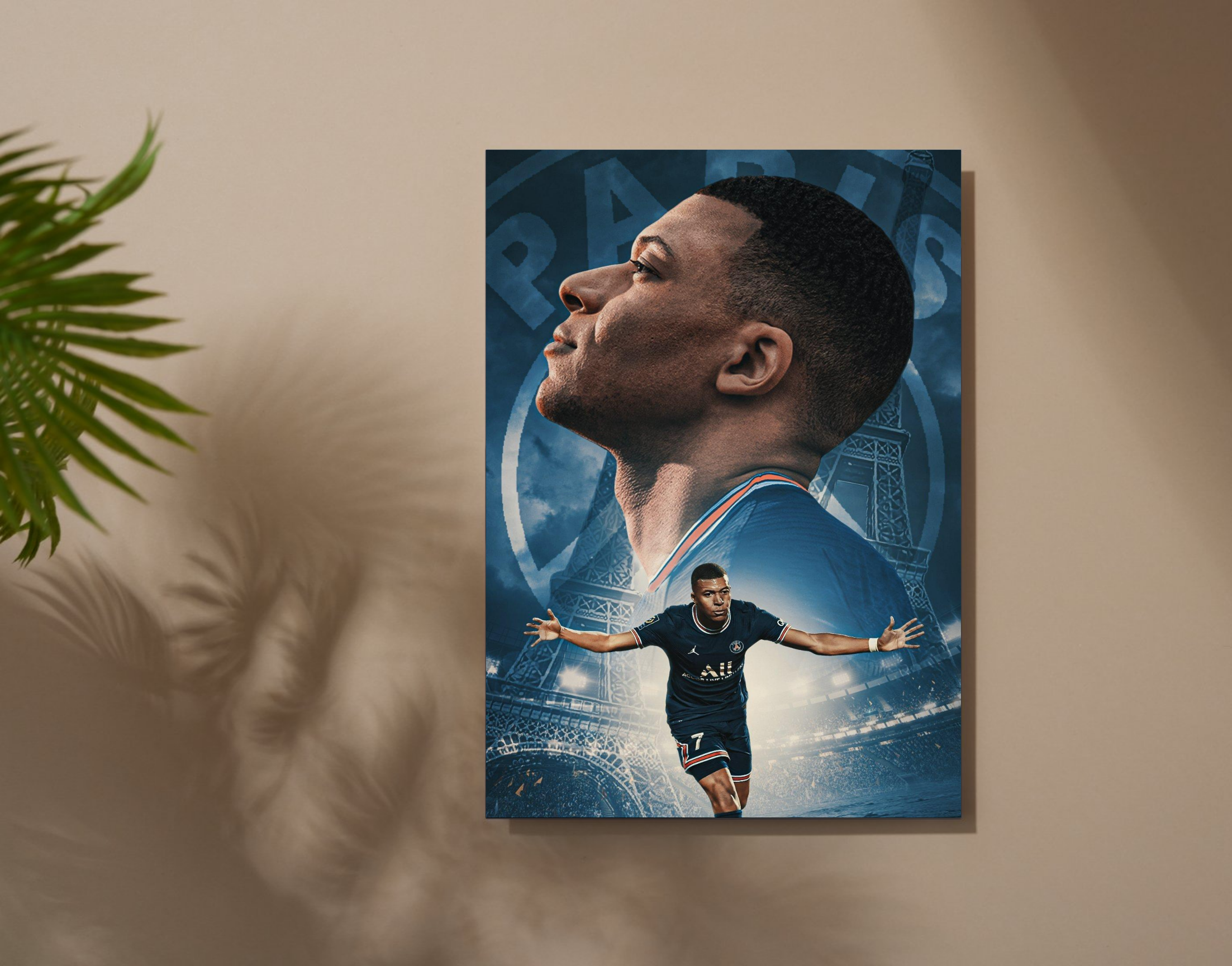 "Kylian Mbappé: Paris"- Shiny & Sturdy Metallic Poster Art That Pops & Sticks