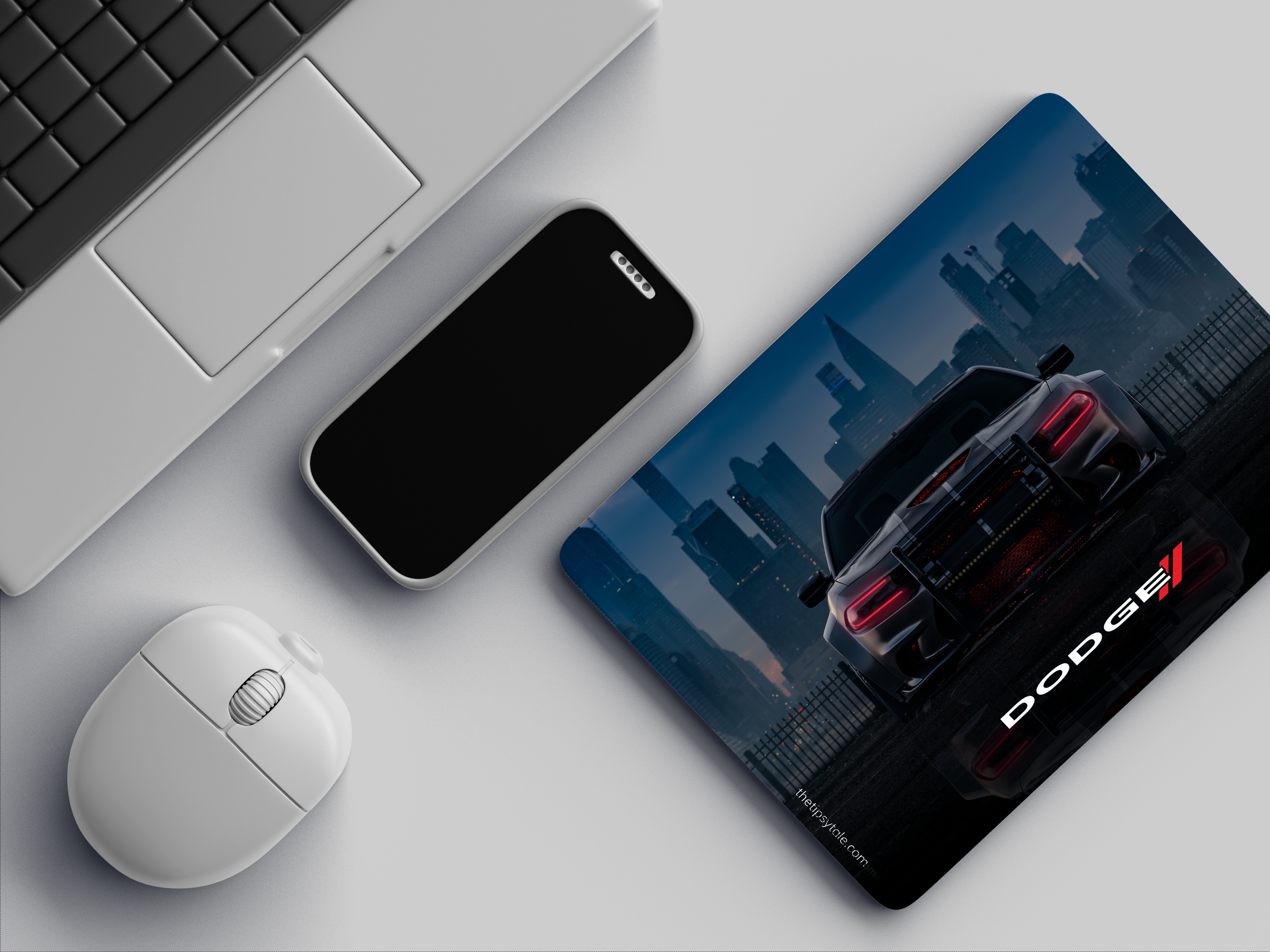 "DODGE CHARGER - THE URBAN PREDATOR" Mousepad Enhance Your Workspace with Style