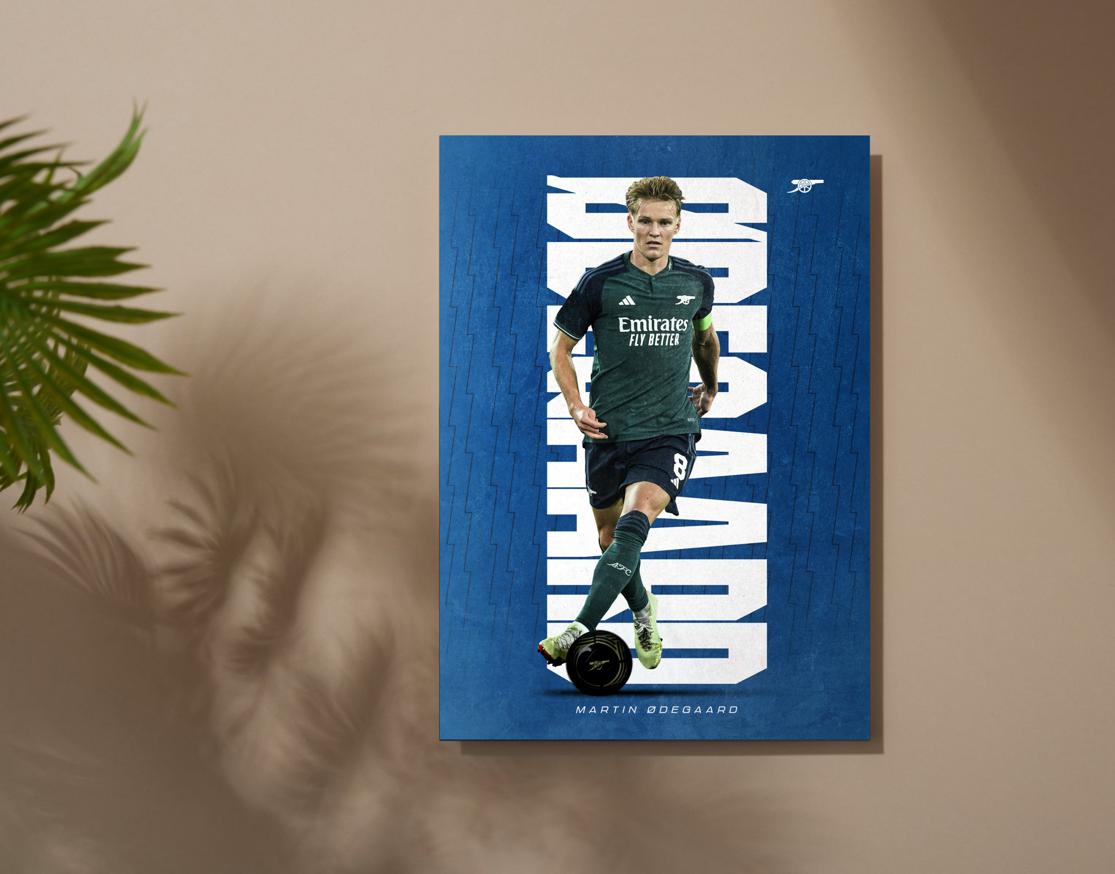"Martin Ødegaard: Arsenal"- Shiny & Sturdy Metallic Poster Art That Pops & Sticks
