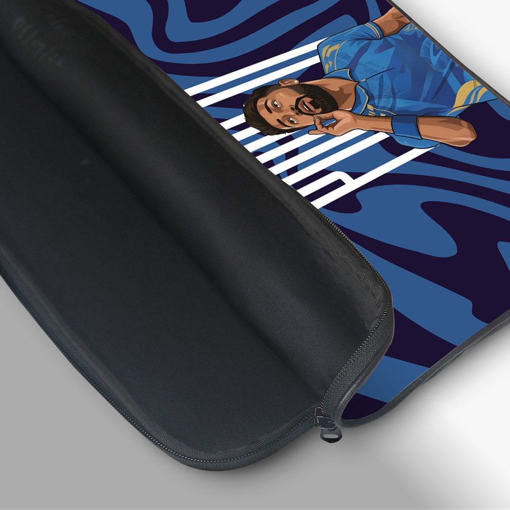 "PANDYA POWER: CRICKET FANBASE" -Laptop Sleeves:Bold Modern Design for Every Size