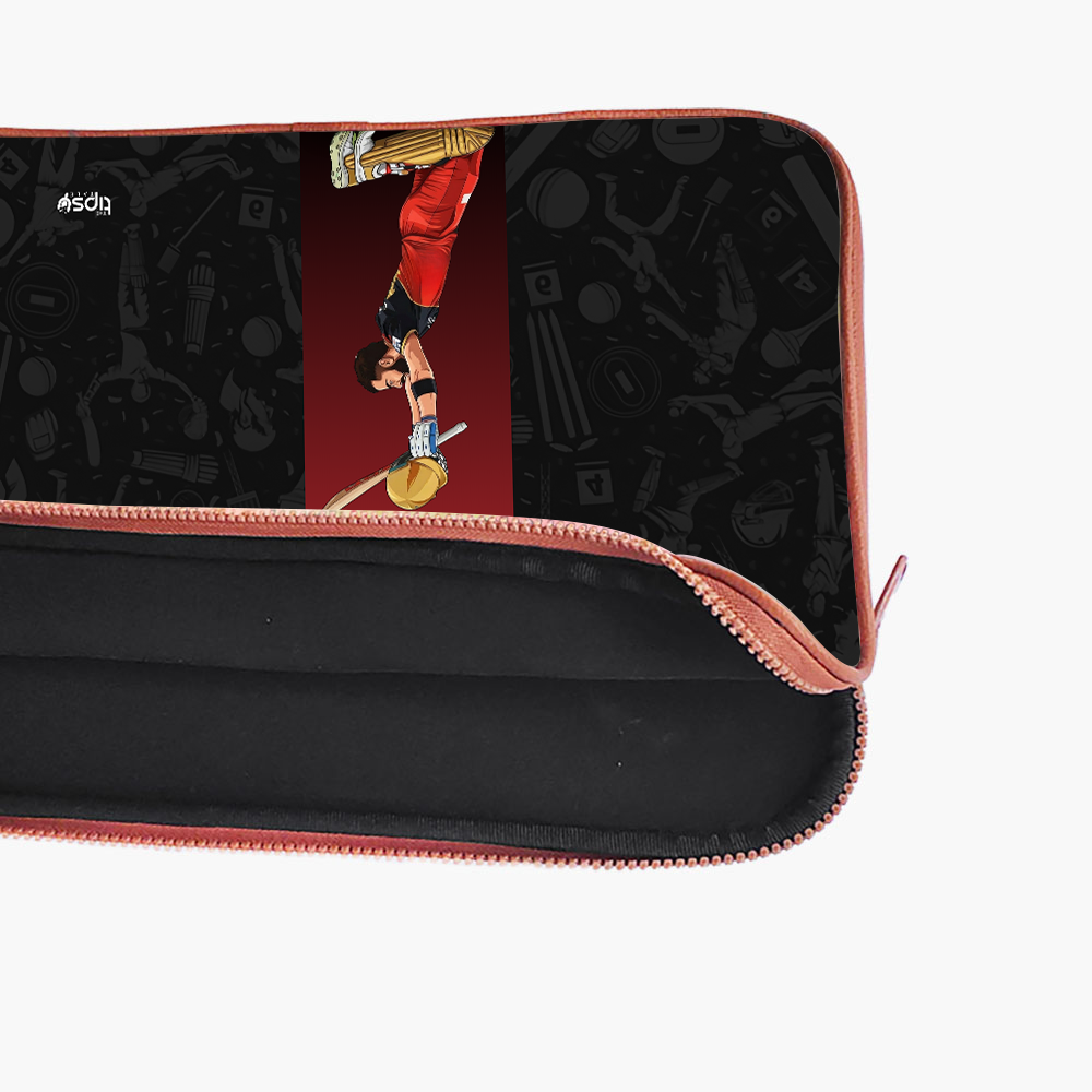 "VIRAT 18 - CRICKET FANDOM" -Laptop Sleeves:Bold Modern Design for Every Size