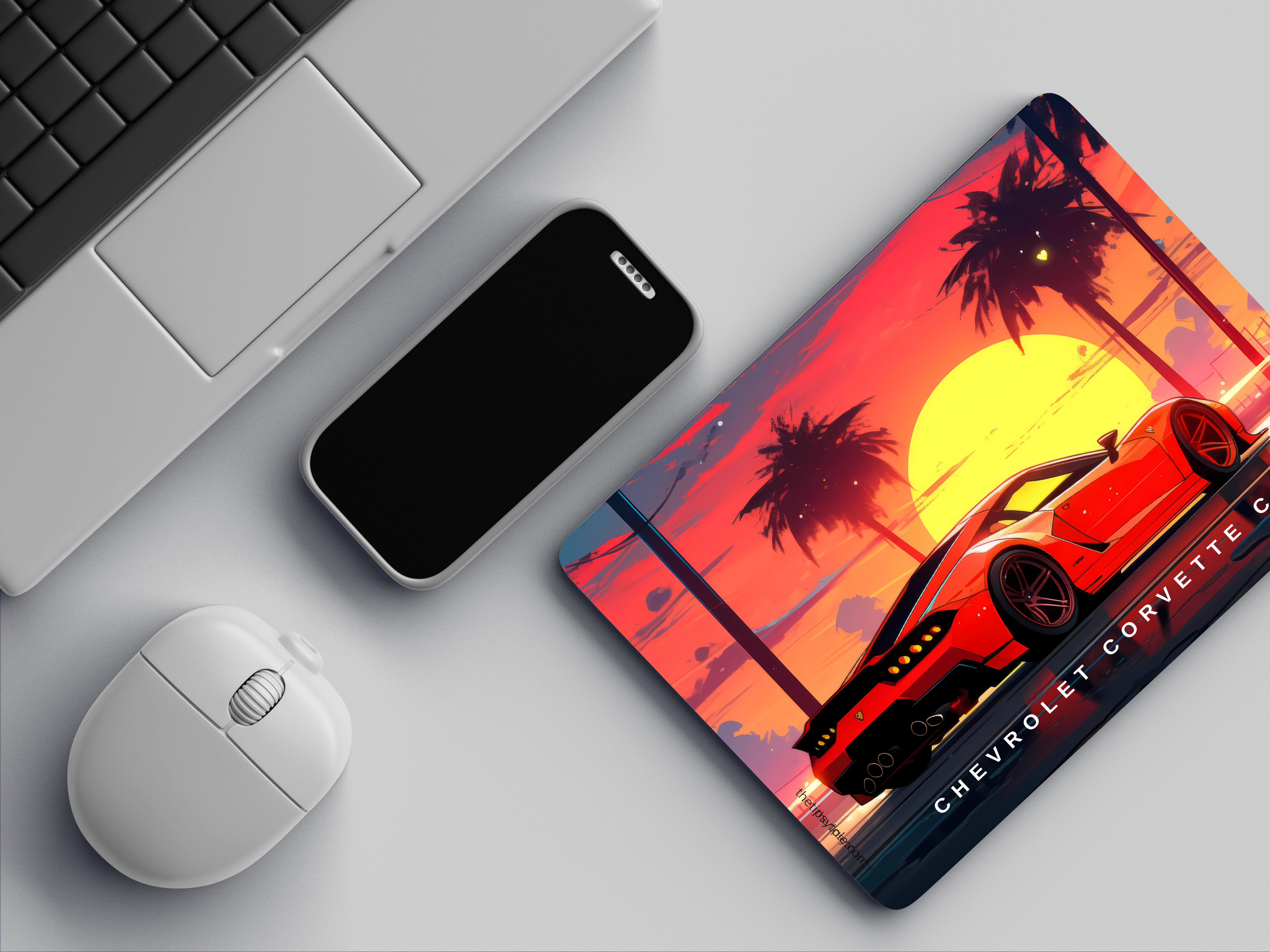 "CHEVROLET CORVETTE C8" Mousepad Enhance Your Workspace with Style