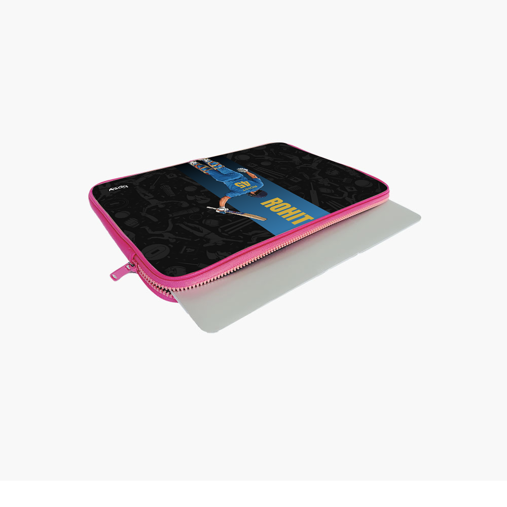 "ROHIT 45 - CRICKET FANDOM" -Laptop Sleeves:Bold Modern Design for Every Size