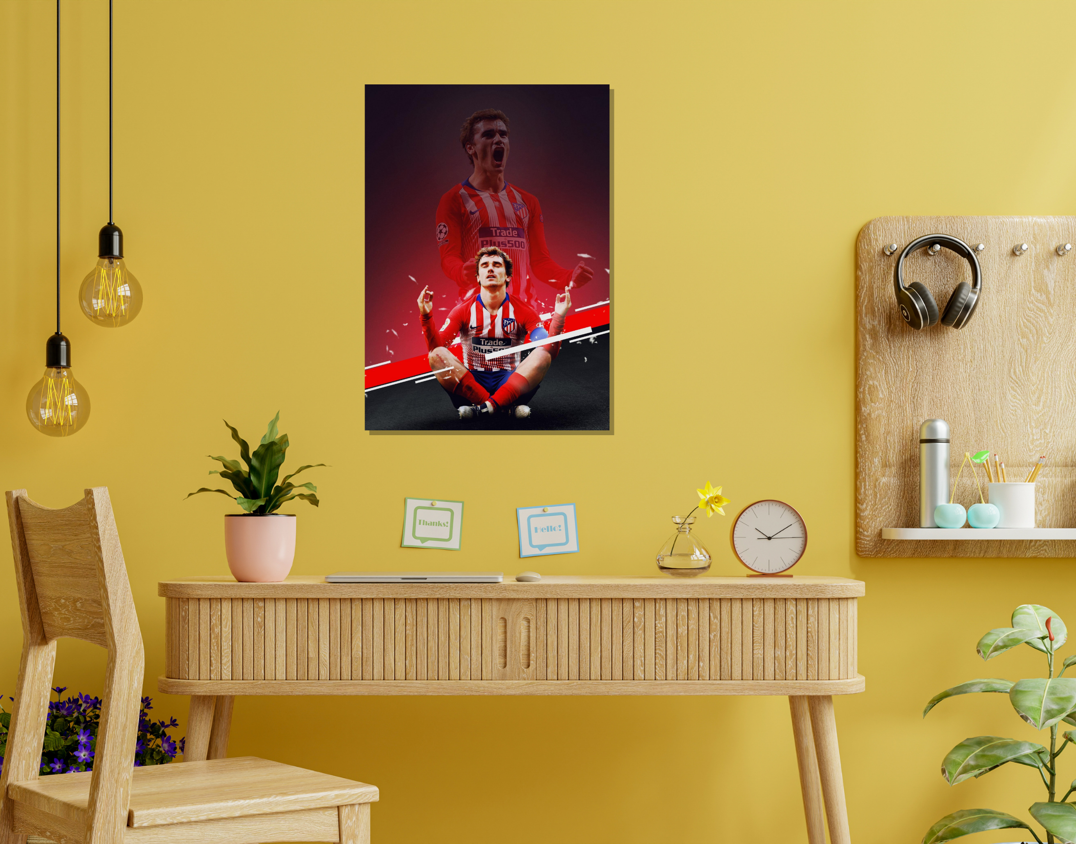 "Antoine Griezmann: The Winning Action"- Shiny & Sturdy Metallic Poster Art That Pops & Sticks
