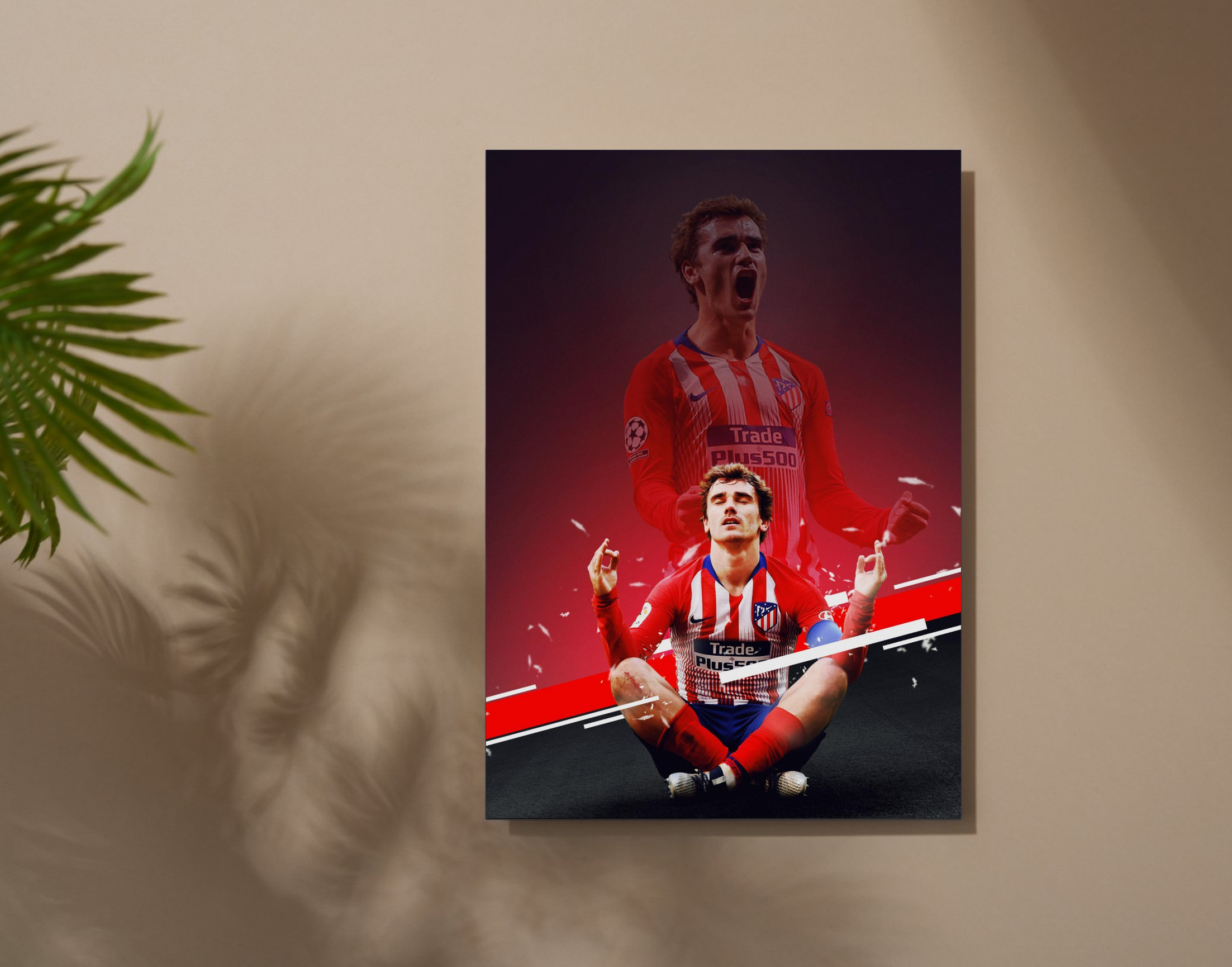 "Antoine Griezmann: The Winning Action"- Shiny & Sturdy Metallic Poster Art That Pops & Sticks