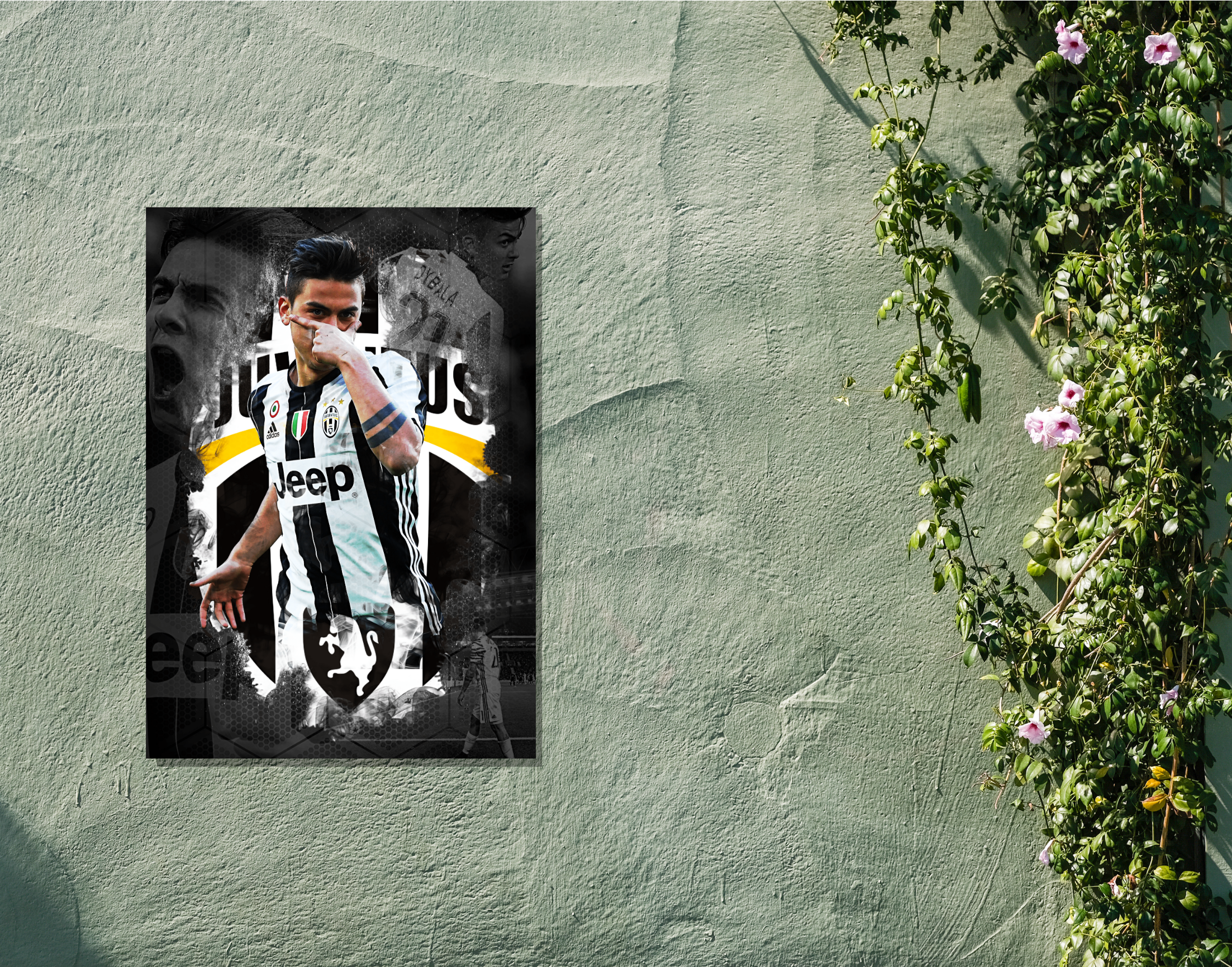"Paulo Dybala:Juventus FC"- Shiny & Sturdy Metallic Poster Art That Pops & Sticks