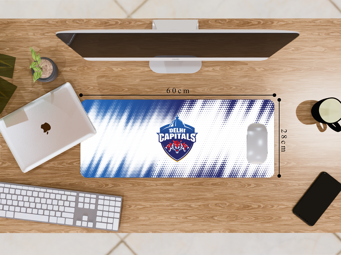 "Delhi Capital: DC" Gaming Mousepad Elevate Your Gaming Experience