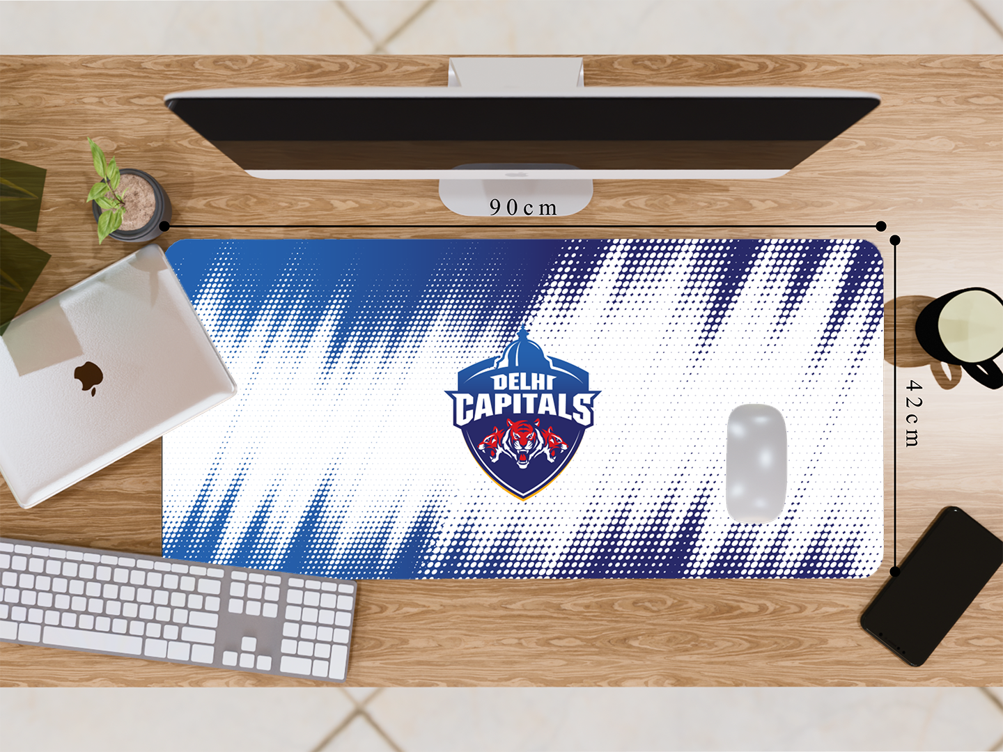 "Delhi Capital: DC" Gaming Mousepad Elevate Your Gaming Experience
