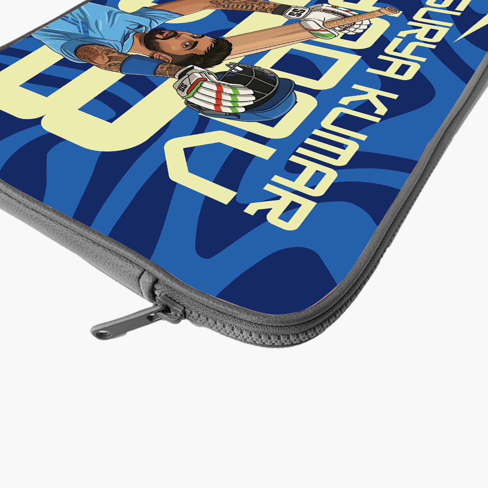 "SURYAKUMAR YADAV 63 - CRICKET FANBASE" -Laptop Sleeves:Bold Modern Design for Every Size