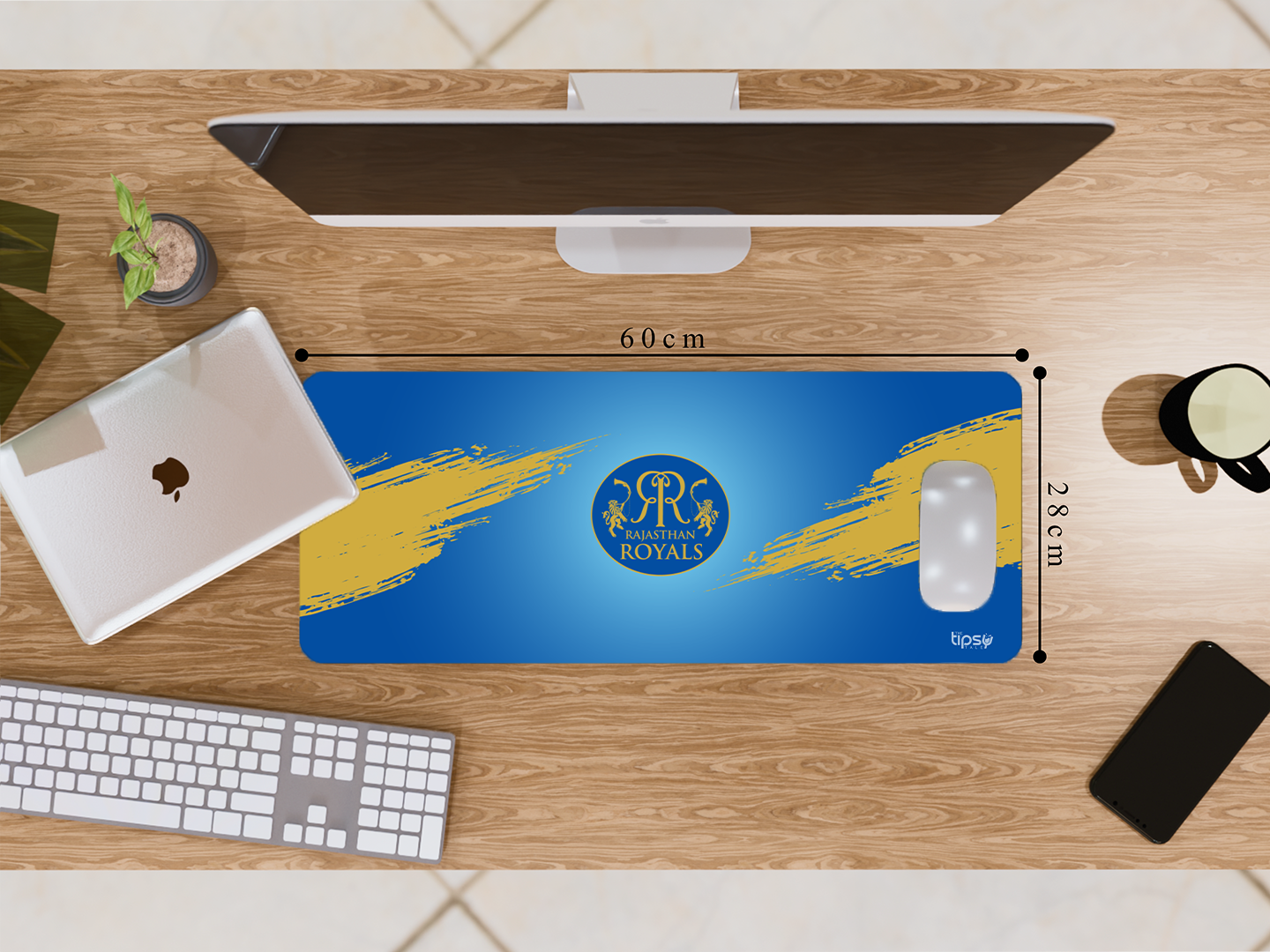 "RAJASTHAN ROYALS:AALA BOL" Gaming Mousepad Elevate Your Gaming Experience