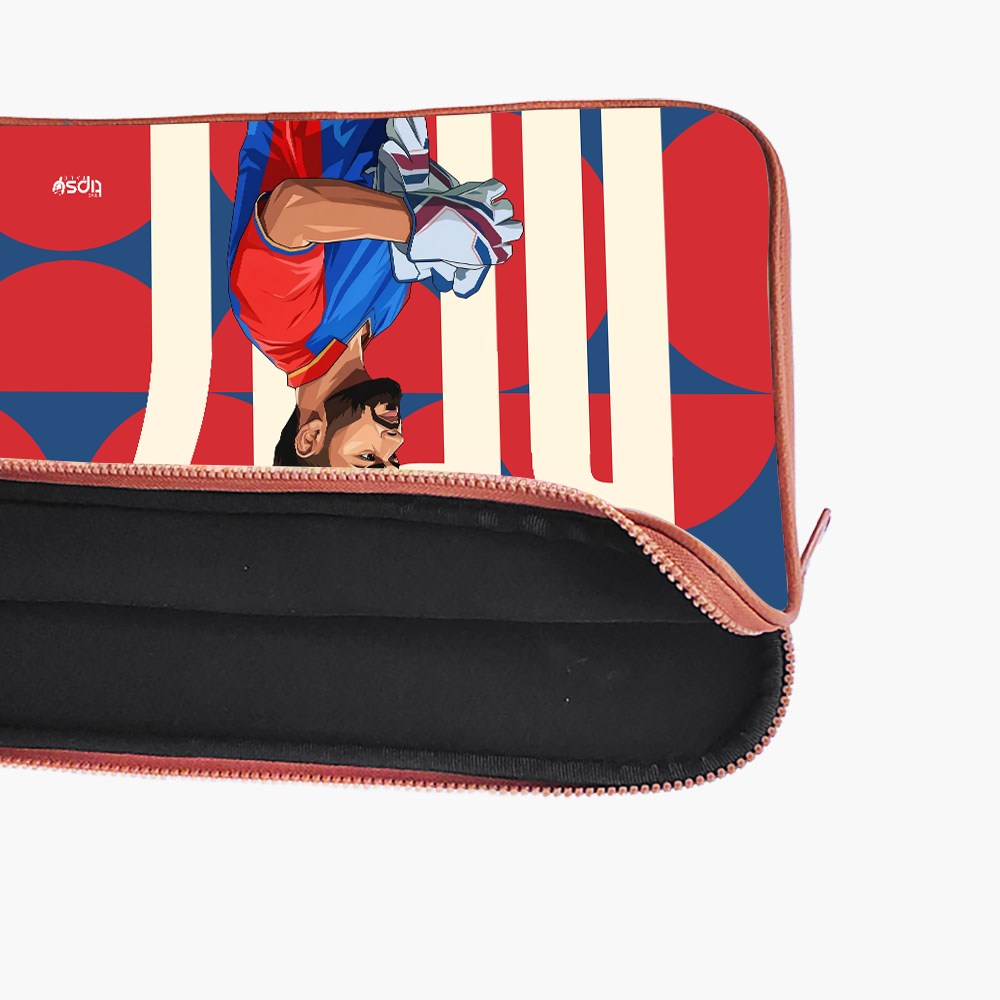 "RISHABH PANT - CRICKET FANDOM" -Laptop Sleeves:Bold Modern Design for Every Size