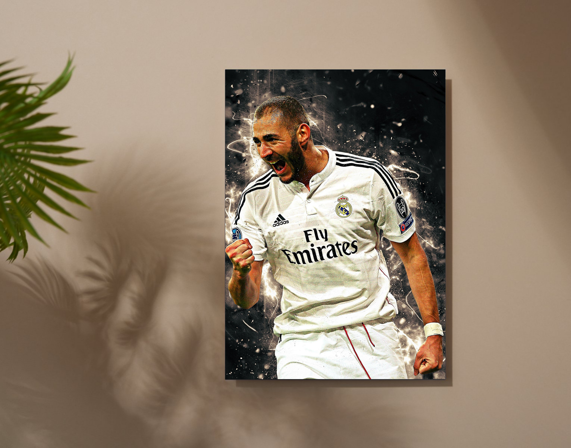 "Karim Benzema: Real Madrid"- Shiny & Sturdy Metallic Poster Art That Pops & Sticks