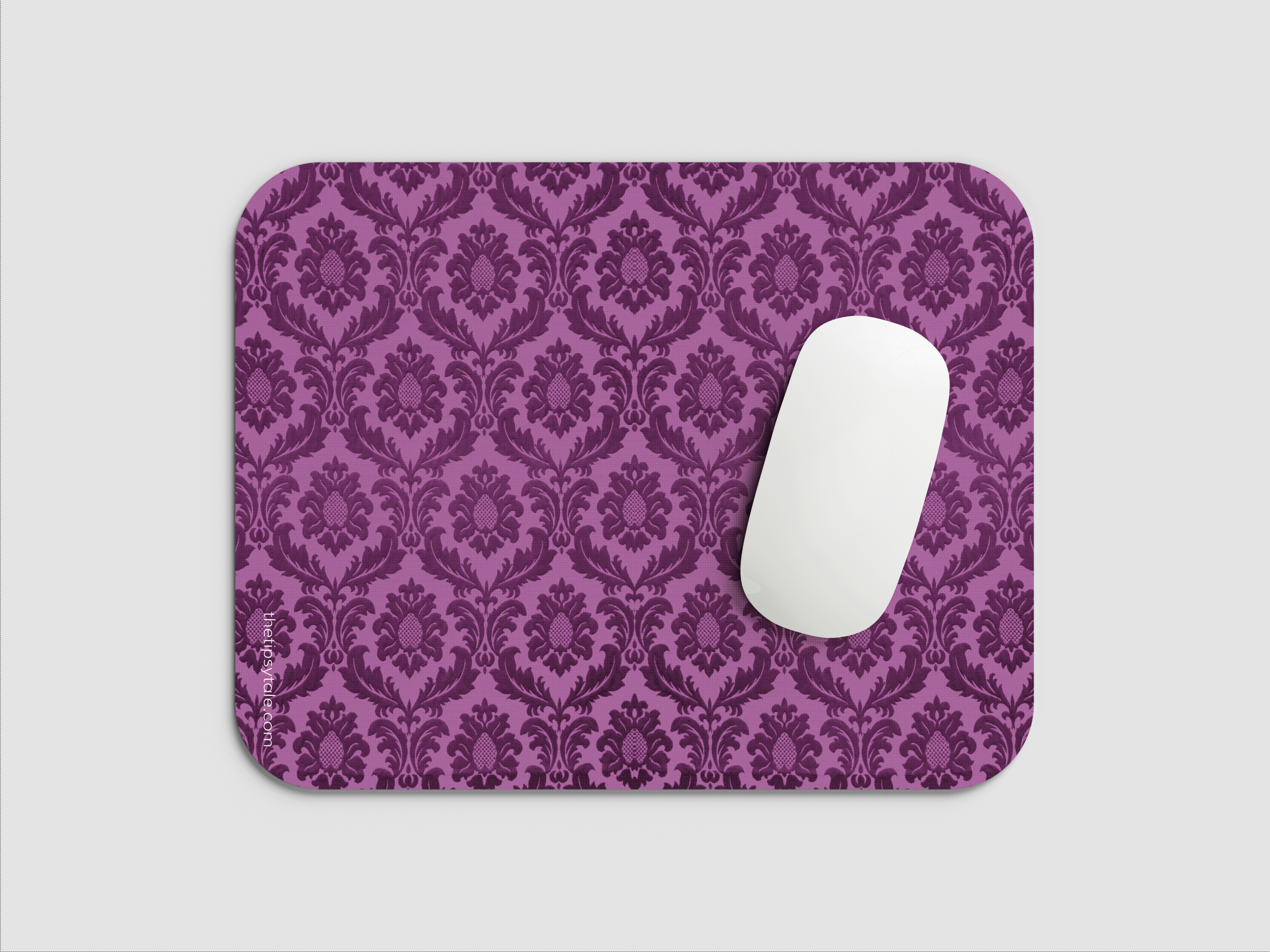 "Purple Indian Print" Mousepad Enhance Your Workspace with Style
