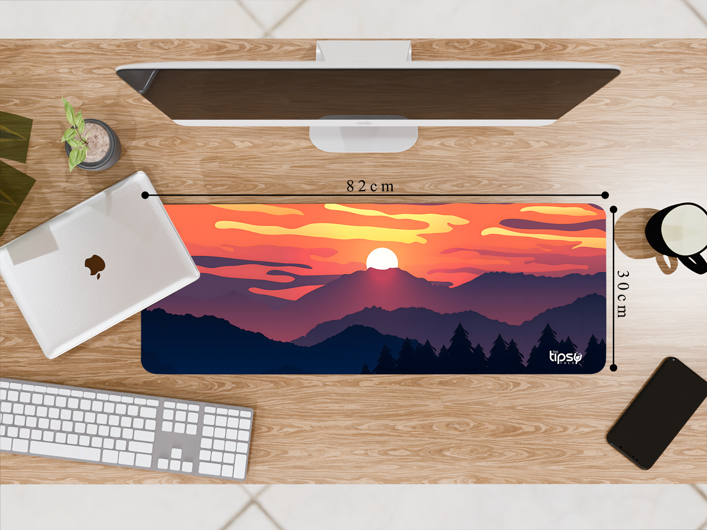 "Dusk Peak Performance" Gaming Mousepad Elevate Your Gaming Experience