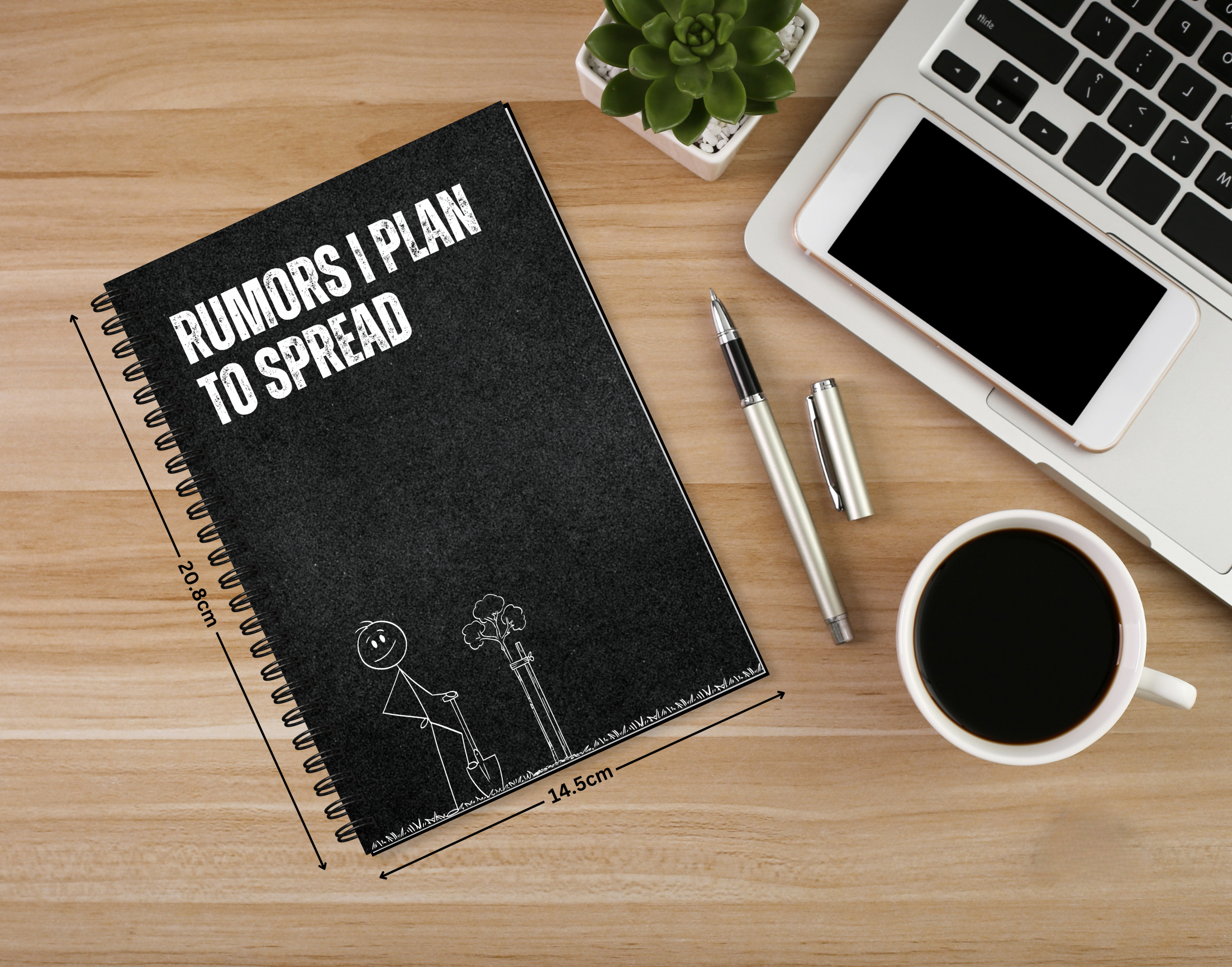 "UNFILTERED THOUGHTS" Elegant & Inspiring Diary for Daily Reflection