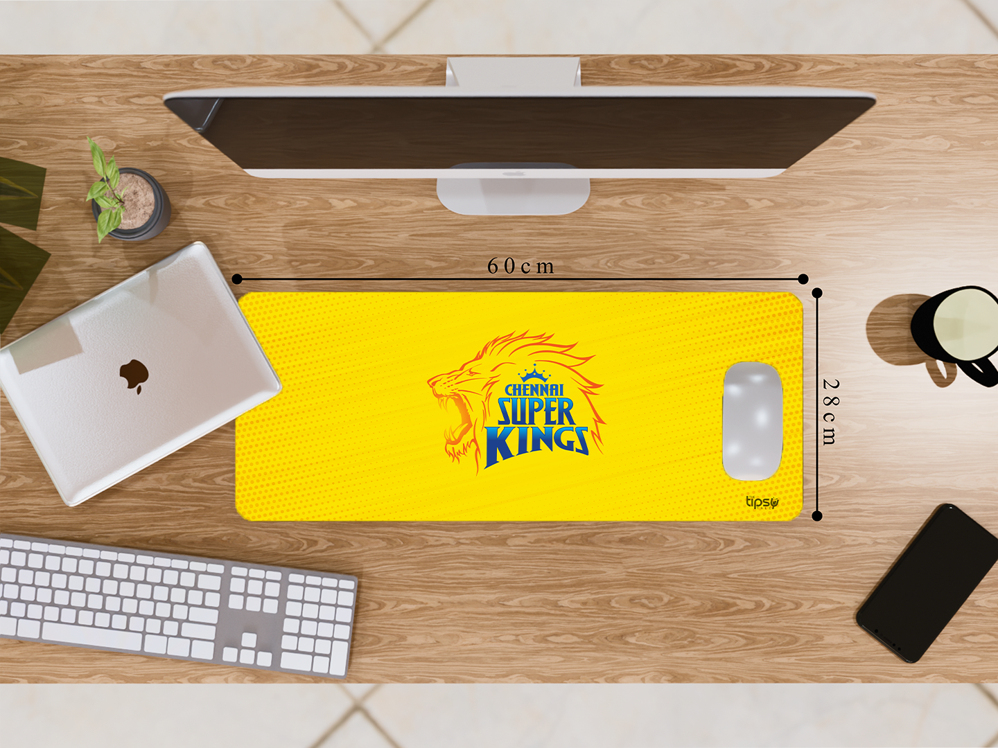 "CSK : Whistle Podu" Gaming Mousepad Elevate Your Gaming Experience