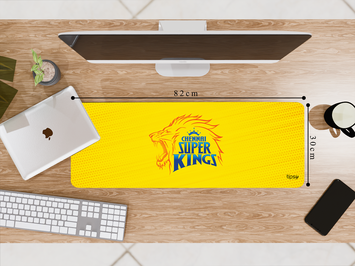 "CSK : Whistle Podu" Gaming Mousepad Elevate Your Gaming Experience