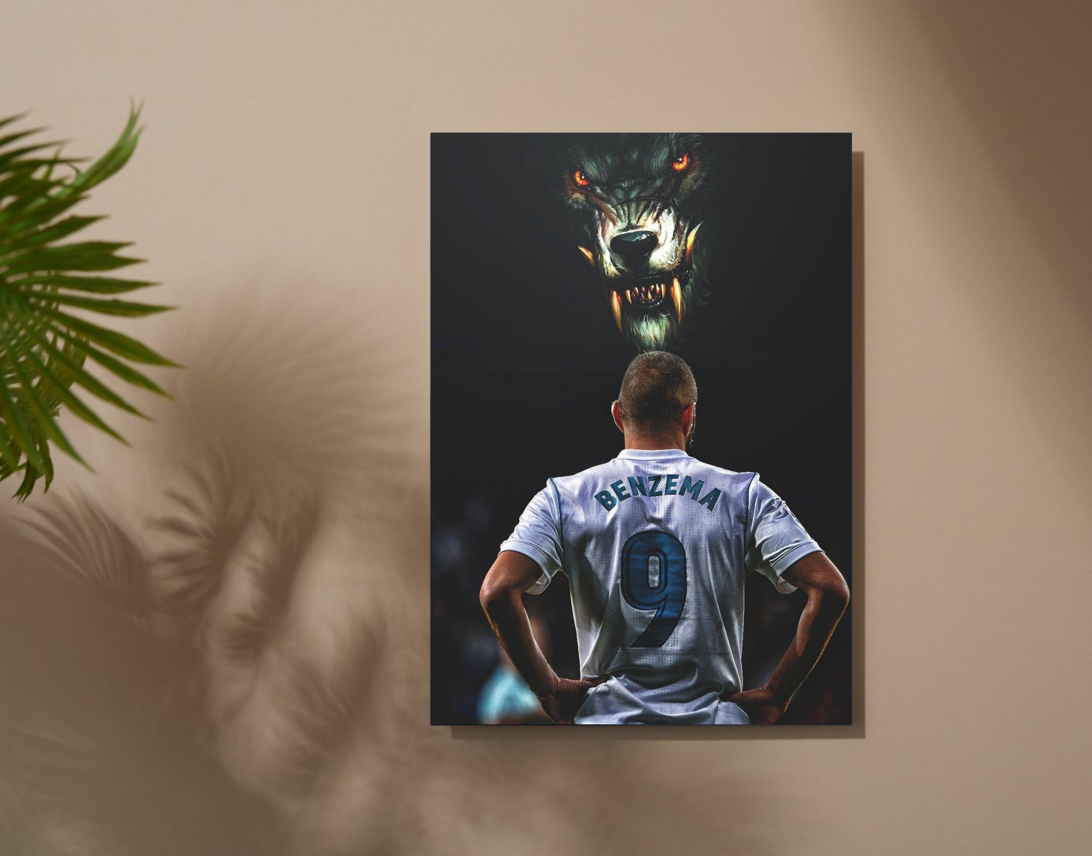 "Karim Benzema: 9"- Shiny & Sturdy Metallic Poster Art That Pops & Sticks