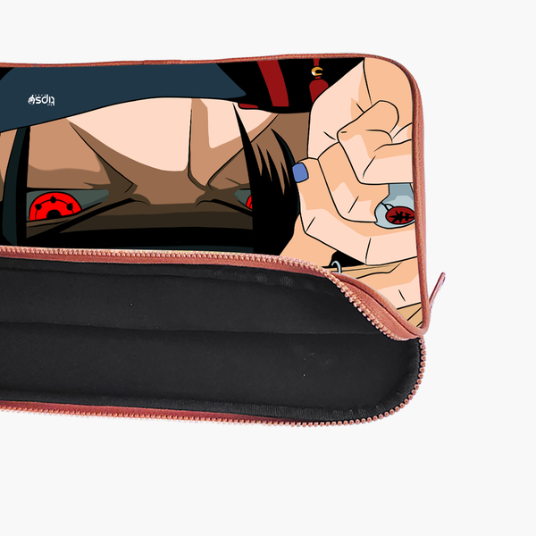 "ITACHI UCHIHA - SHARINGAN" -Laptop Sleeves:Bold Modern Design for Every Size