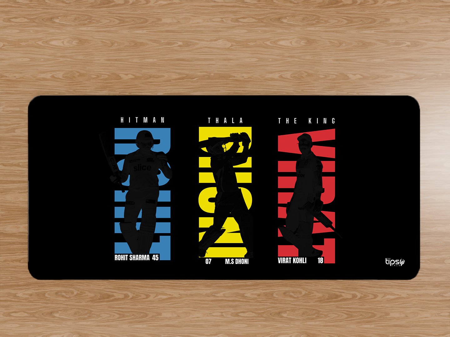 "RS+MSD+VK ~ BEST OF IPL" Gaming Mousepad Elevate Your Gaming Experience