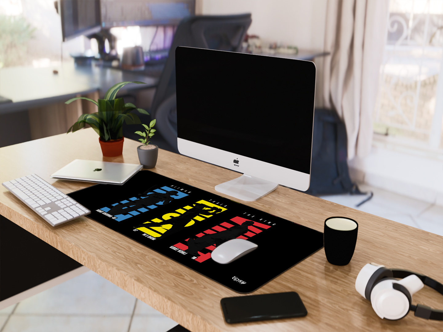 "RS+MSD+VK ~ BEST OF IPL" Gaming Mousepad Elevate Your Gaming Experience