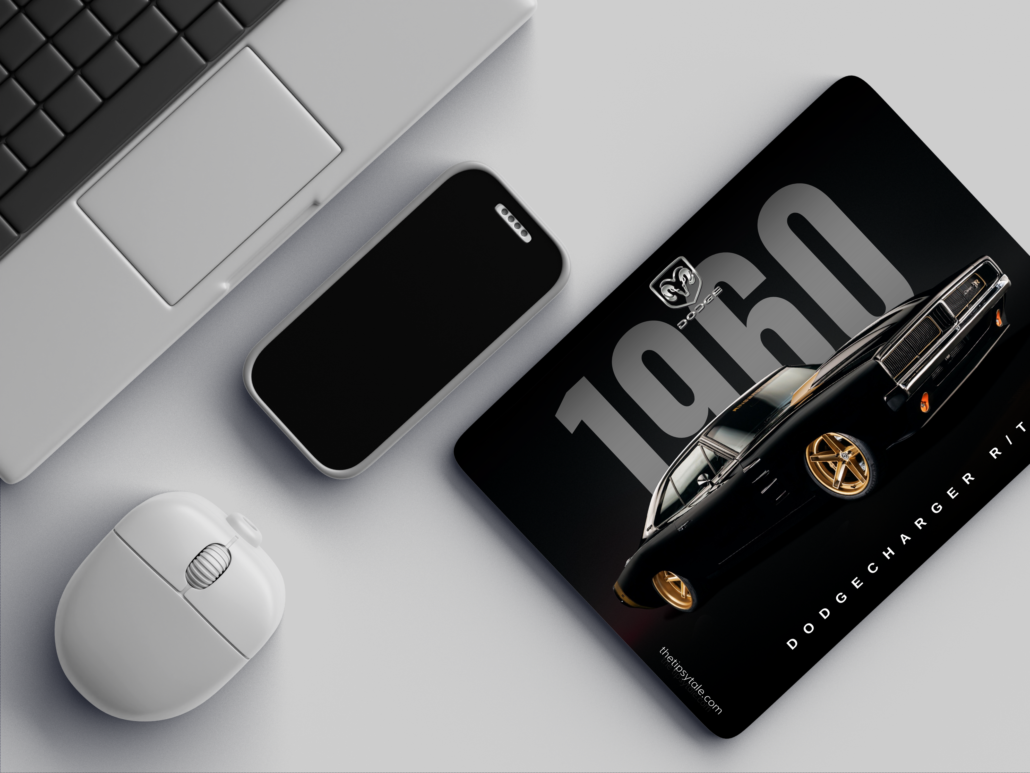 "DODGE CHARGER MODEL" Mousepad Enhance Your Workspace with Style