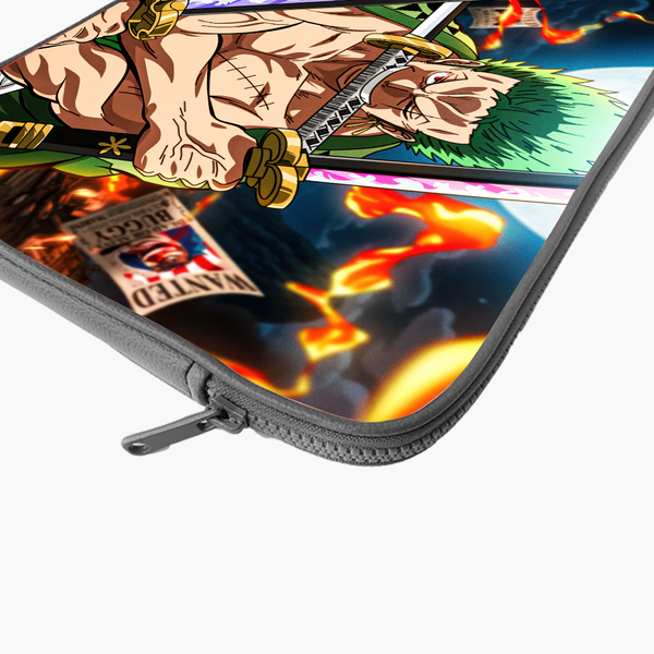 "3 SWORDS ONE MAN - ZORO" -Laptop Sleeves:Bold Modern Design for Every Size