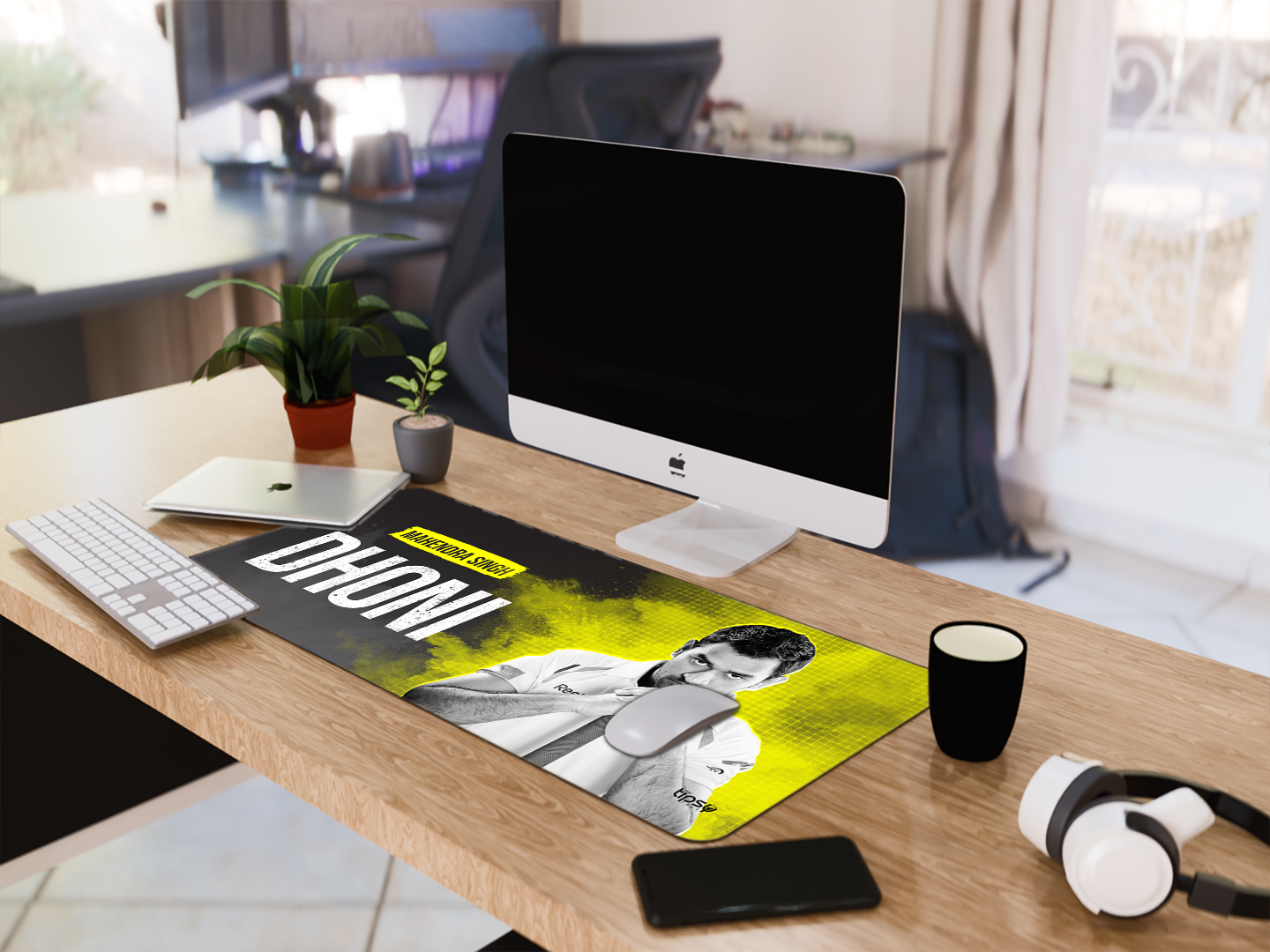 "MSD: THE YELLOW WARRIOR" Gaming Mousepad Elevate Your Gaming Experience
