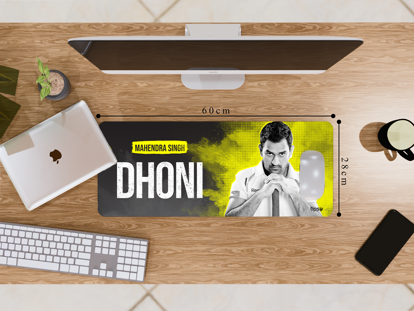 "MSD: THE YELLOW WARRIOR" Gaming Mousepad Elevate Your Gaming Experience