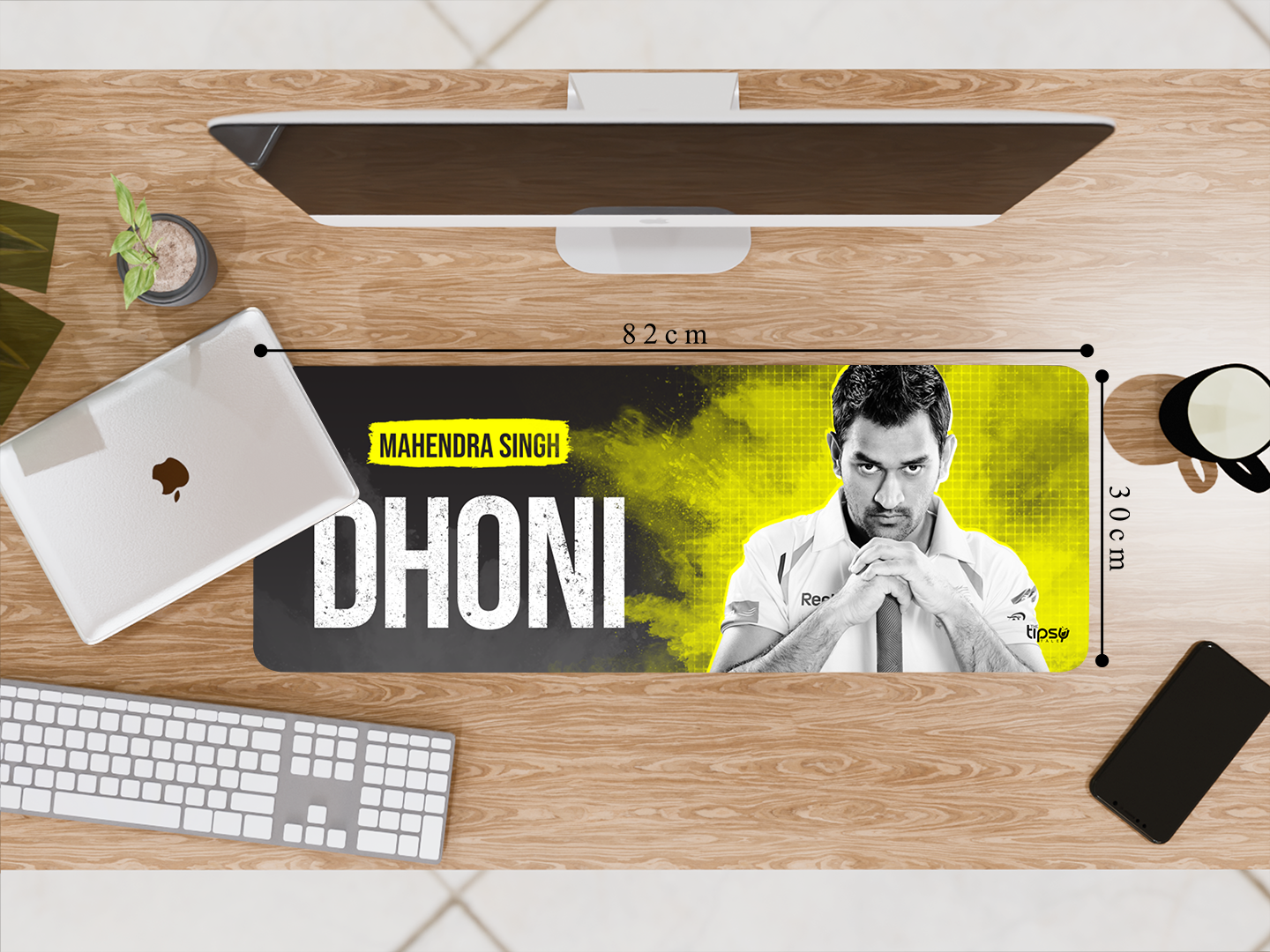 "MSD: THE YELLOW WARRIOR" Gaming Mousepad- Elevate Your Gaming Experience