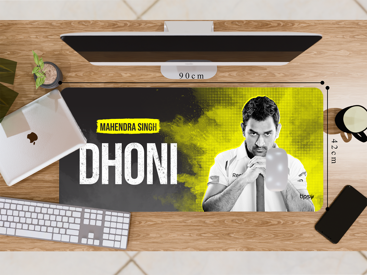 "MSD: THE YELLOW WARRIOR" Gaming Mousepad- Elevate Your Gaming Experience