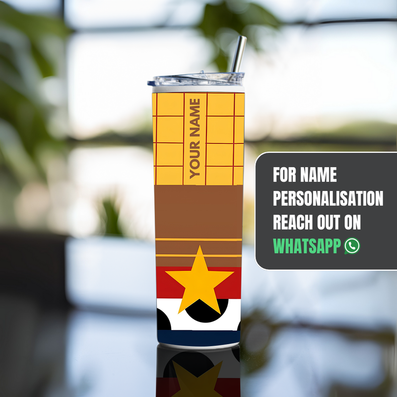 "SHERIFF WOODY - TOY STORY" Tumbler with Metal Straw