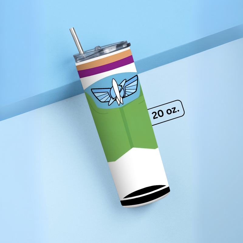 "BUZZ LIGHTYEAR - TOY STORY " Tumbler with Metal Straw