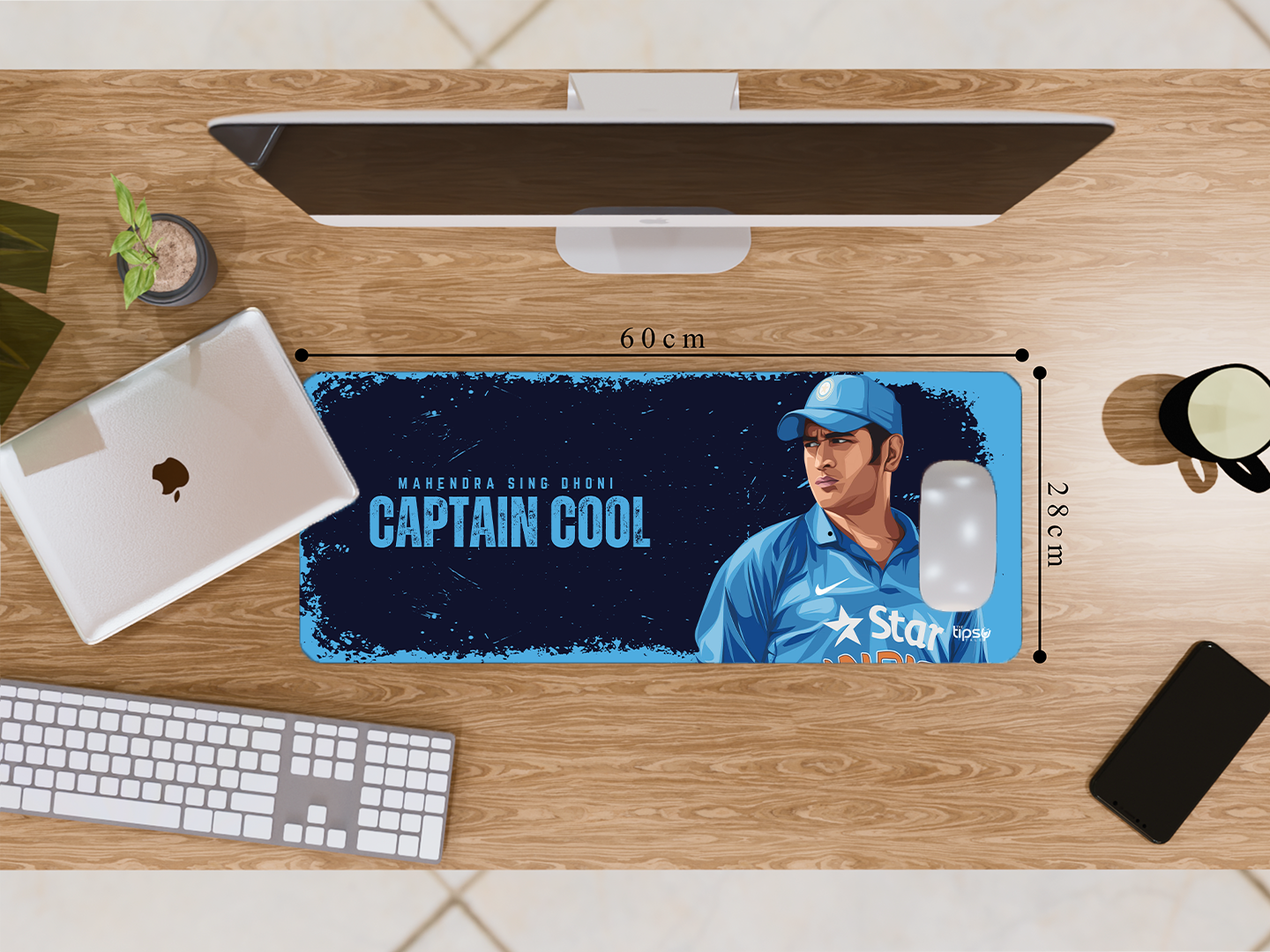 "CAPTAIN COOL: MSD " Gaming Mousepad- Elevate Your Gaming Experience