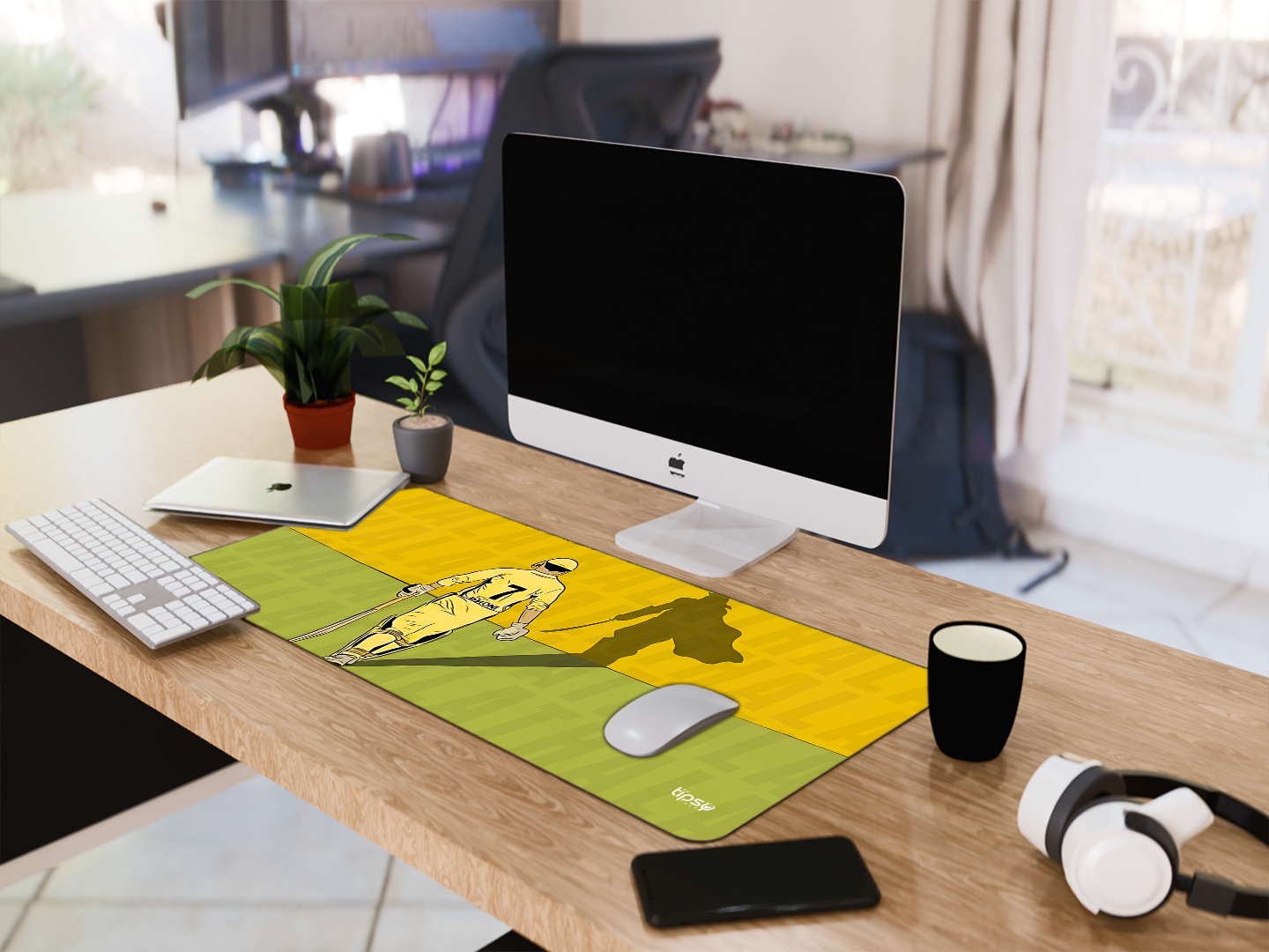 "#7 MSD- THE YELLOW WARRIOR" Gaming Mousepad- Elevate Your Gaming Experience