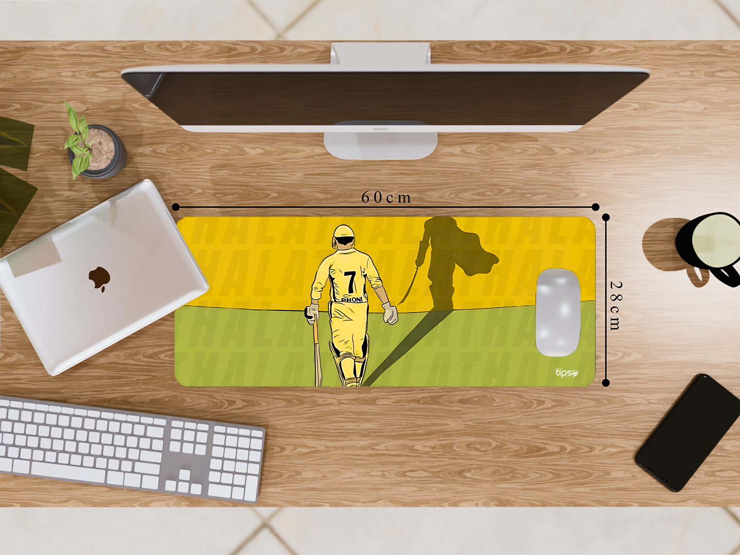 "#7 MSD- THE YELLOW WARRIOR" Gaming Mousepad- Elevate Your Gaming Experience