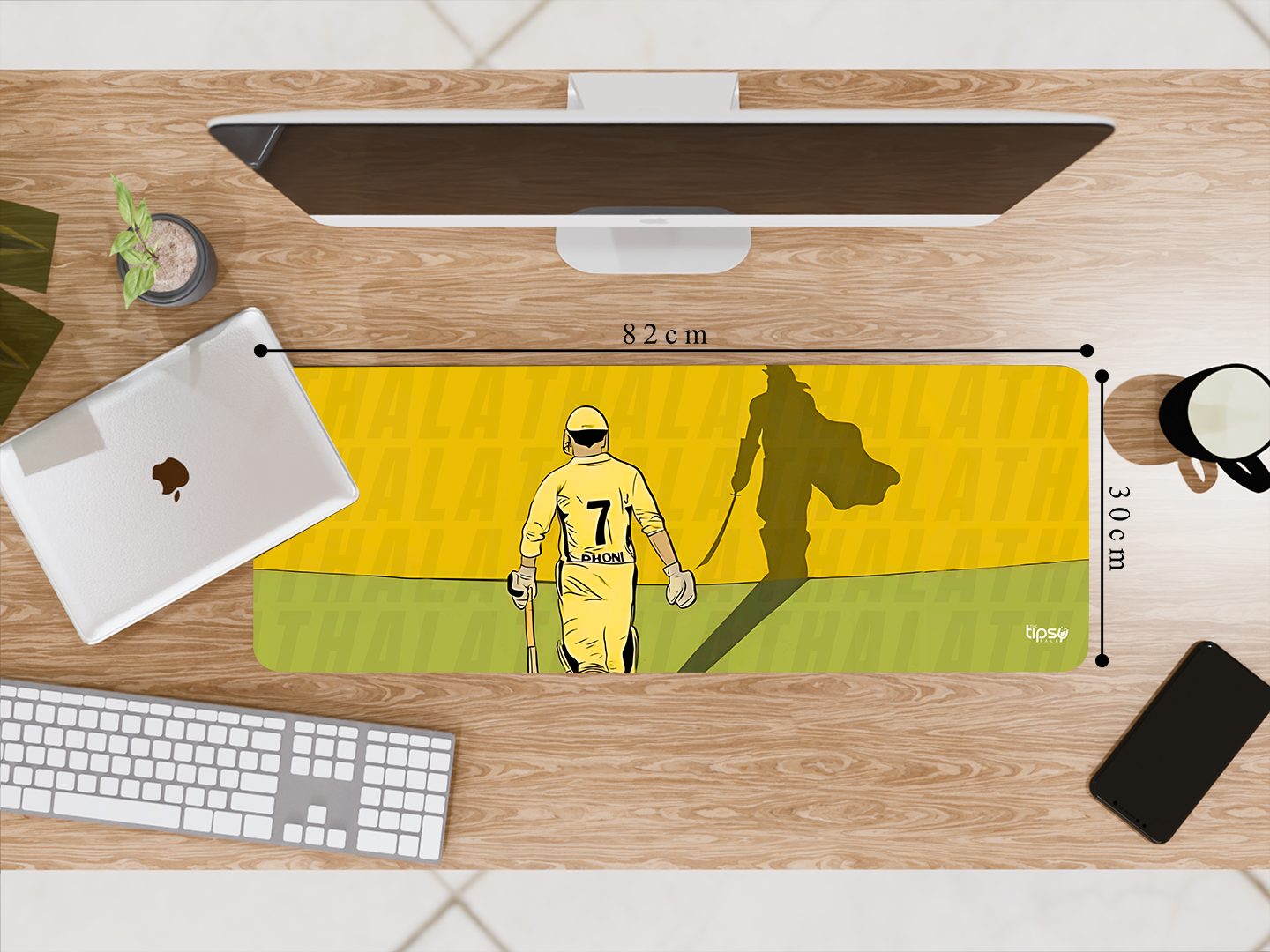 "#7 MSD- THE YELLOW WARRIOR" Gaming Mousepad- Elevate Your Gaming Experience