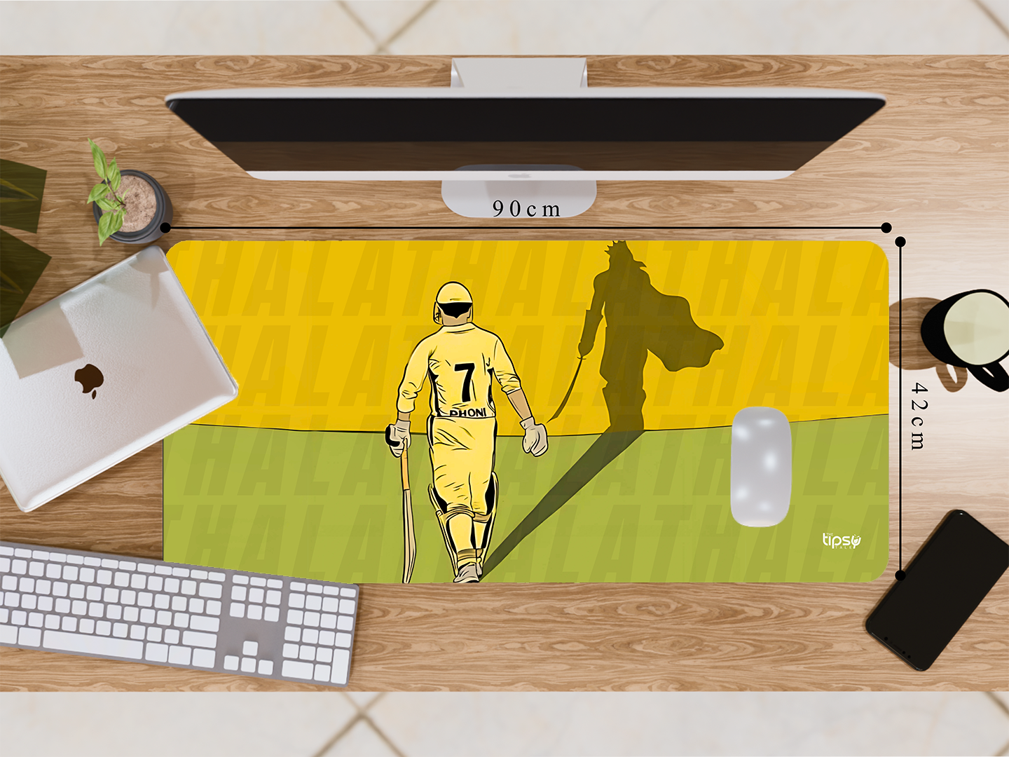 "#7 MSD- THE YELLOW WARRIOR" Gaming Mousepad- Elevate Your Gaming Experience